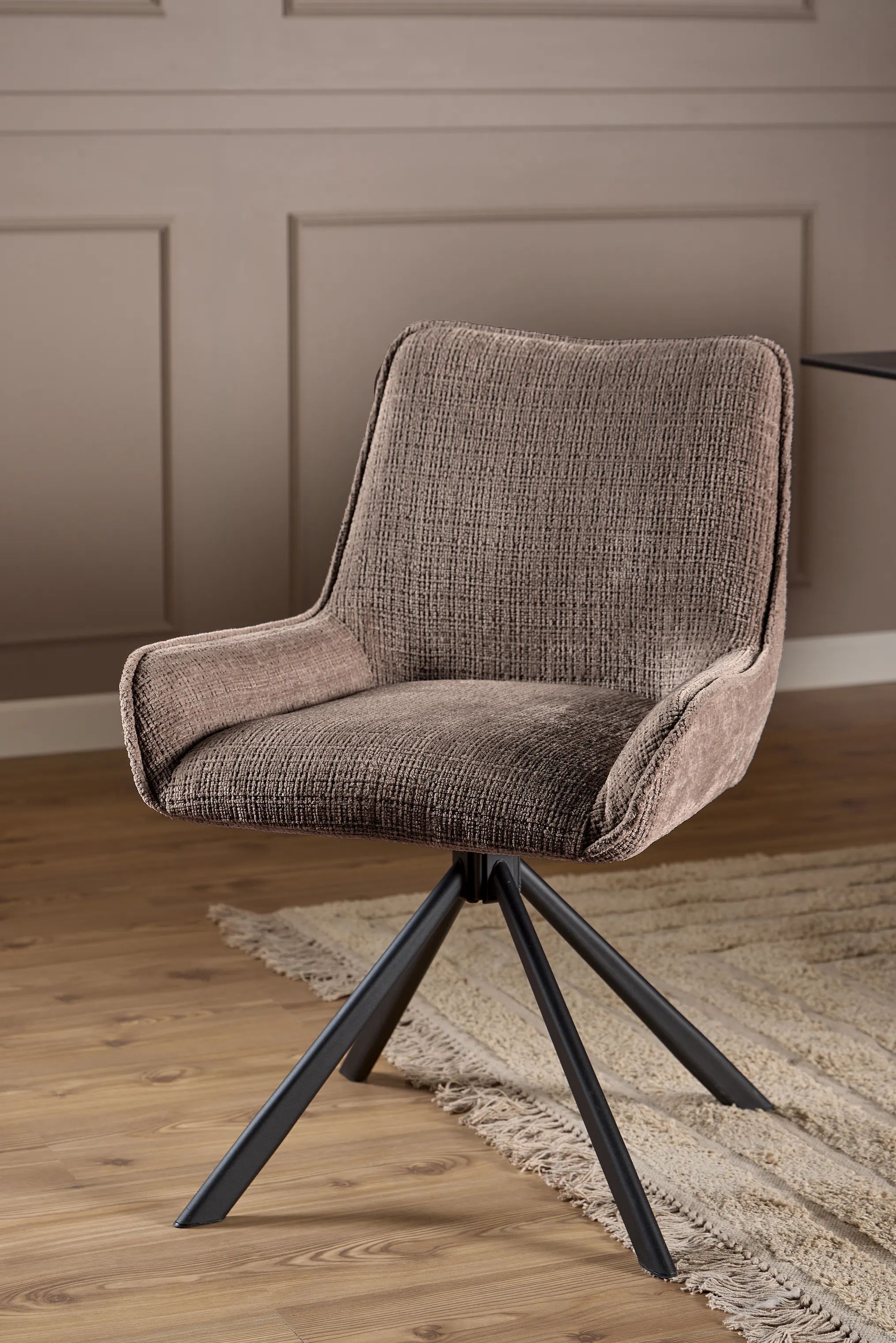 CASA Living Spisebordsstole Eddie Spisebordsstol - 2 stk i Brun/mat sort, 3