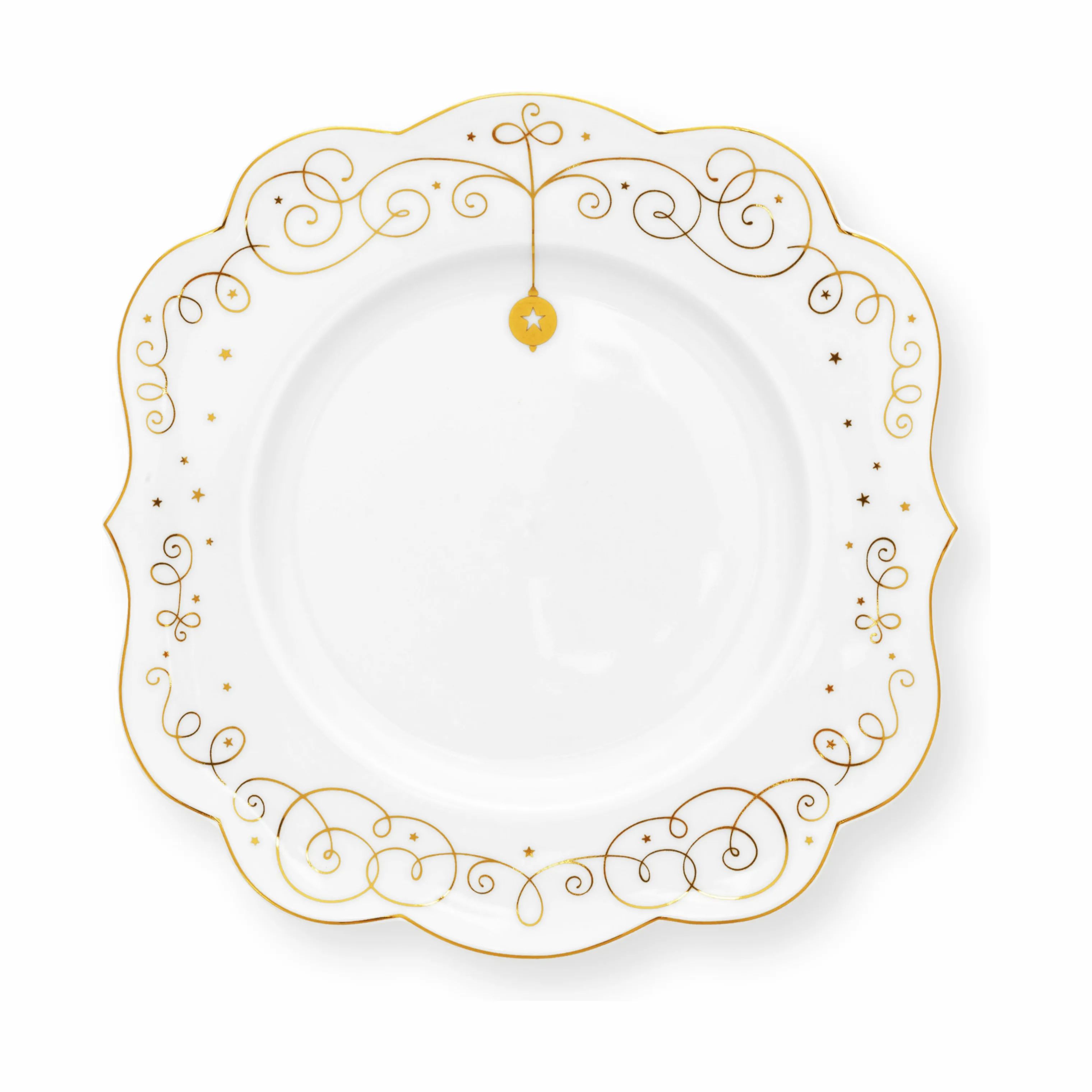 PIP Studio Kagetallerkener Royal Winter White Royal Winter Desserttallerken i Gold, 1