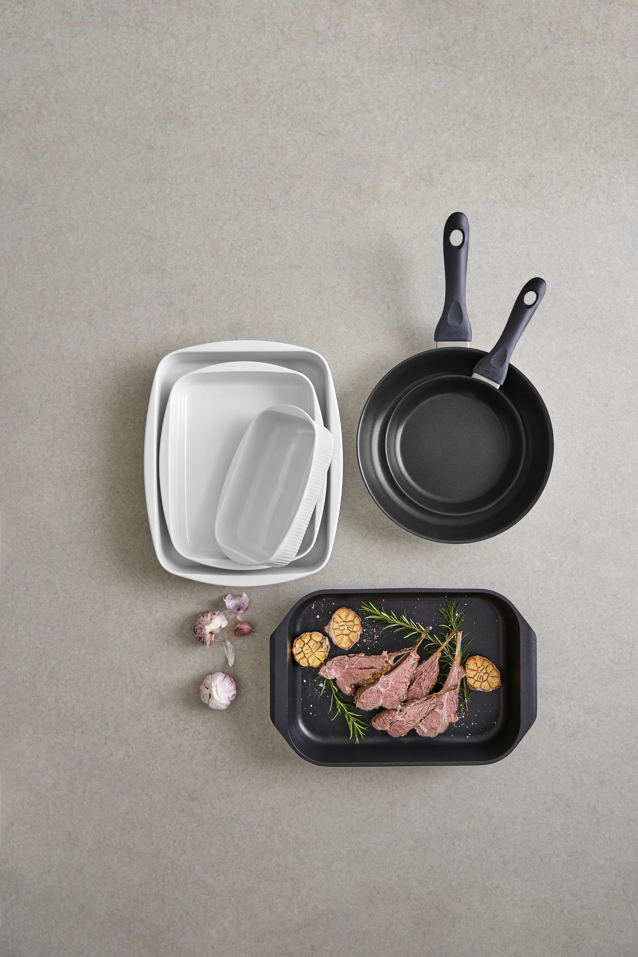 Eva Trio Ovnfaste fade Legio Nova Ovnfast Fad i Hvid, B24,5 x L30,5 cm, 3