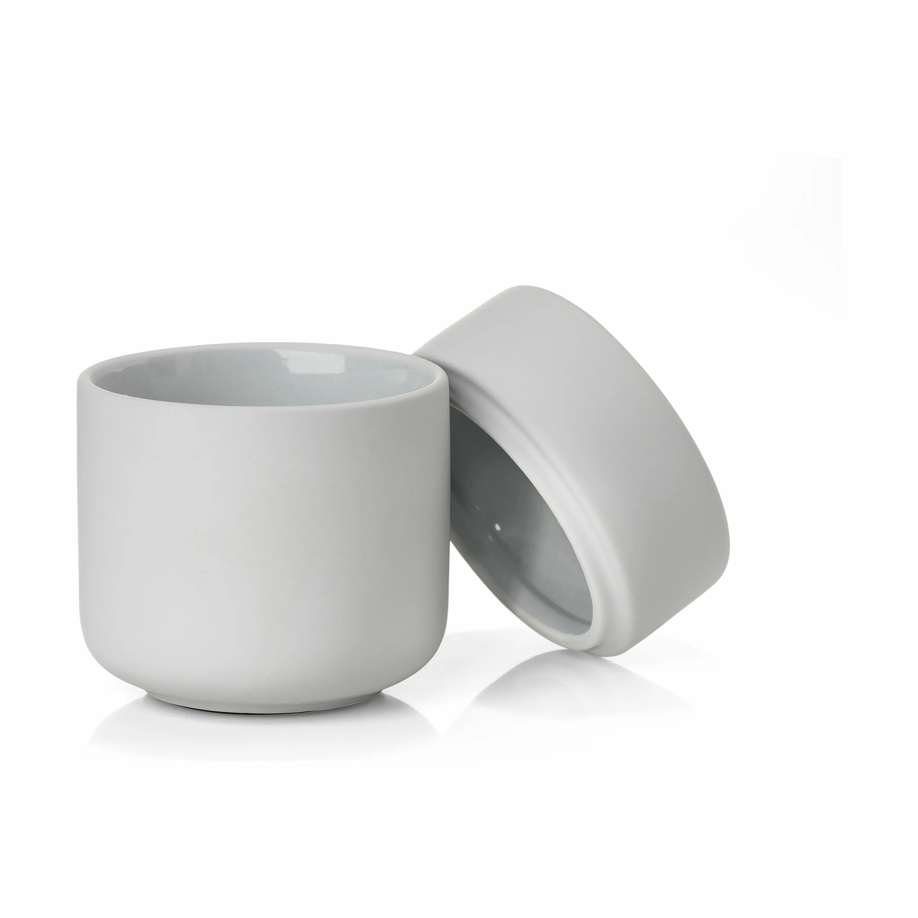 Zone Krukker med låg Ume Krukke m. låg i Soft grey, 3
