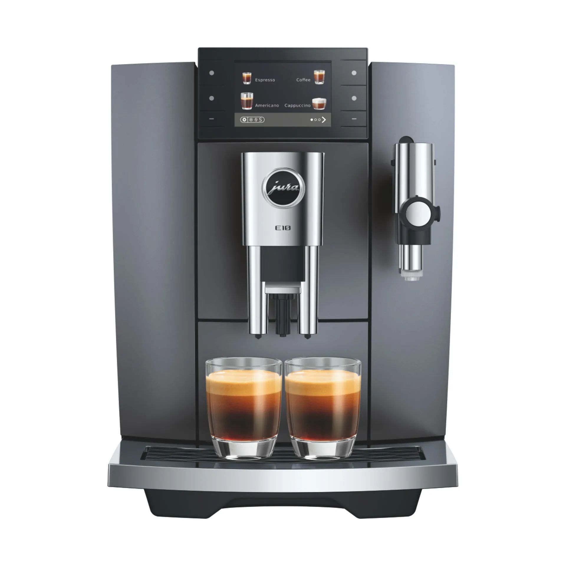 JURA Espressomaskiner JURA E10 Espressomaskine i Onyx Grey, 1