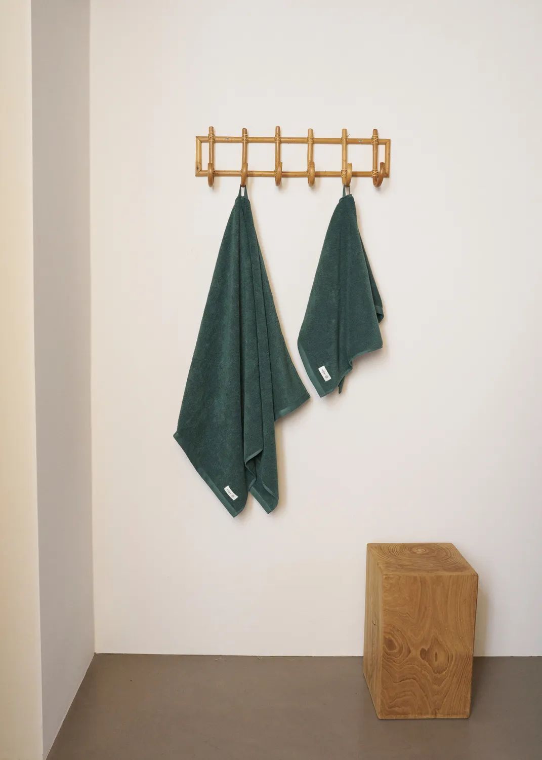 The Organic Company Håndklæder MILD Gavesæt - 2 dele i Grøn, 140 cm, 2