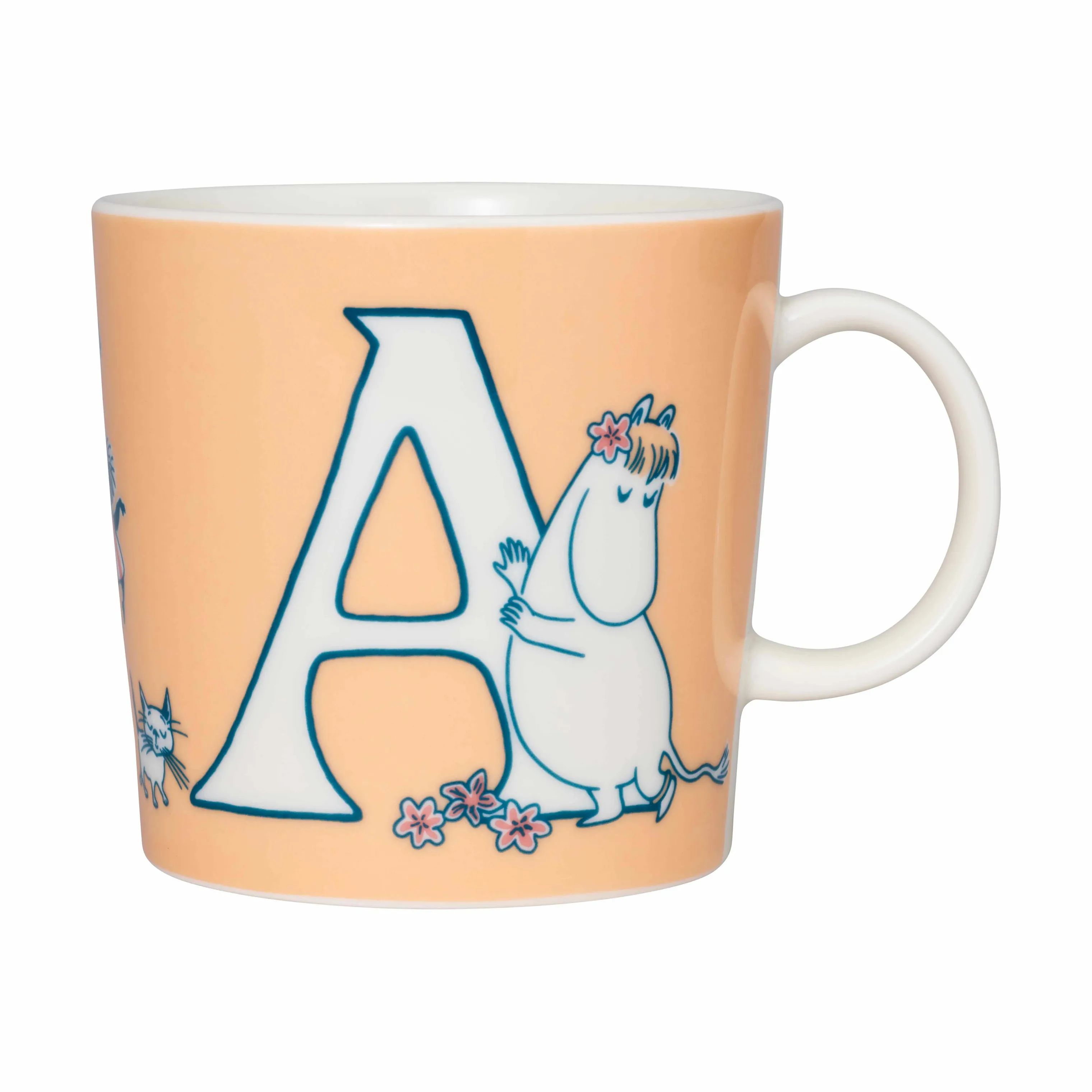 Moomin Arabia Krus og kopper med hank ABC Krus - A i A, 1