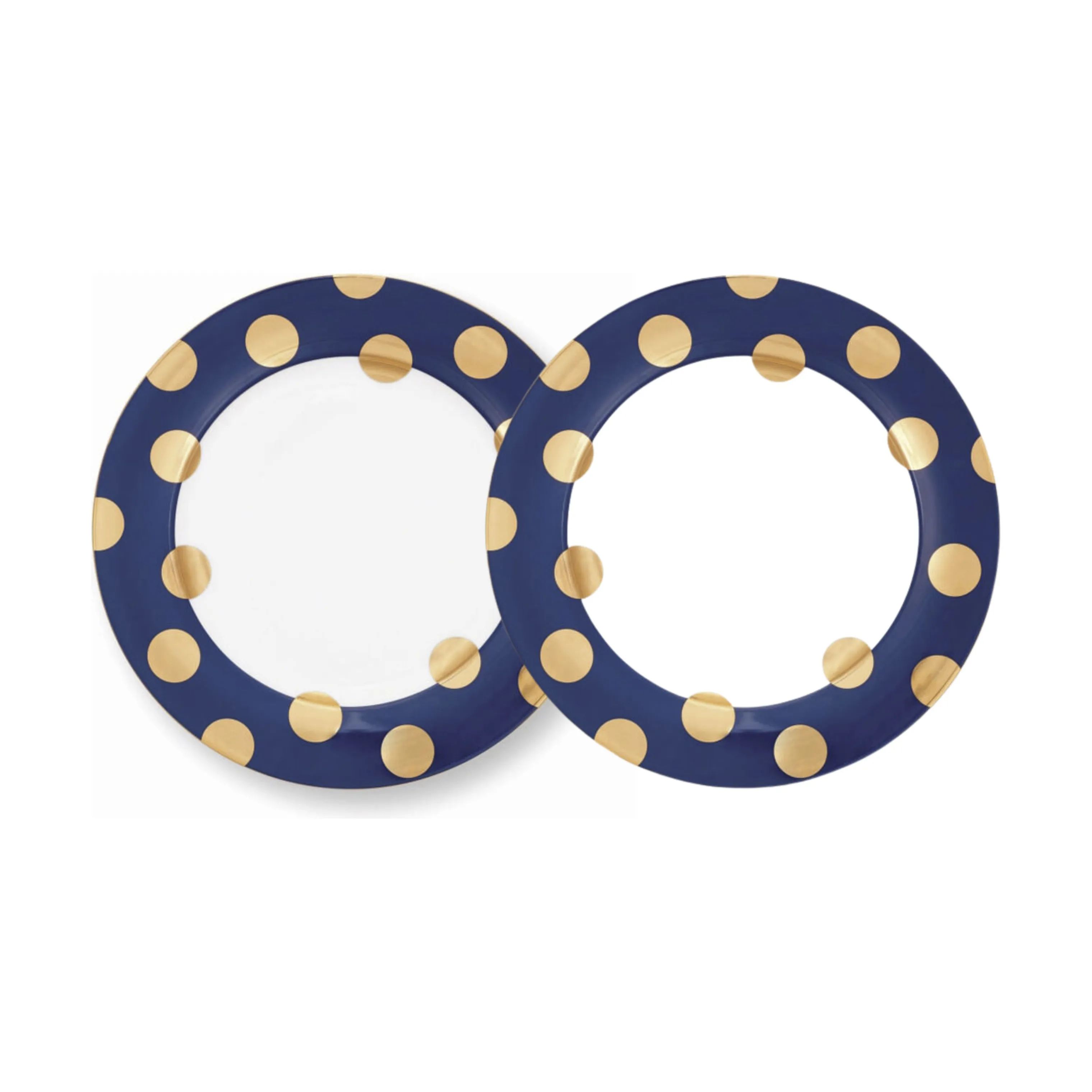 PIP Studio Middagstallerkener Dot Delight Middagstallerken - 2 stk. i Mørkeblå, 26,5 cm, 1