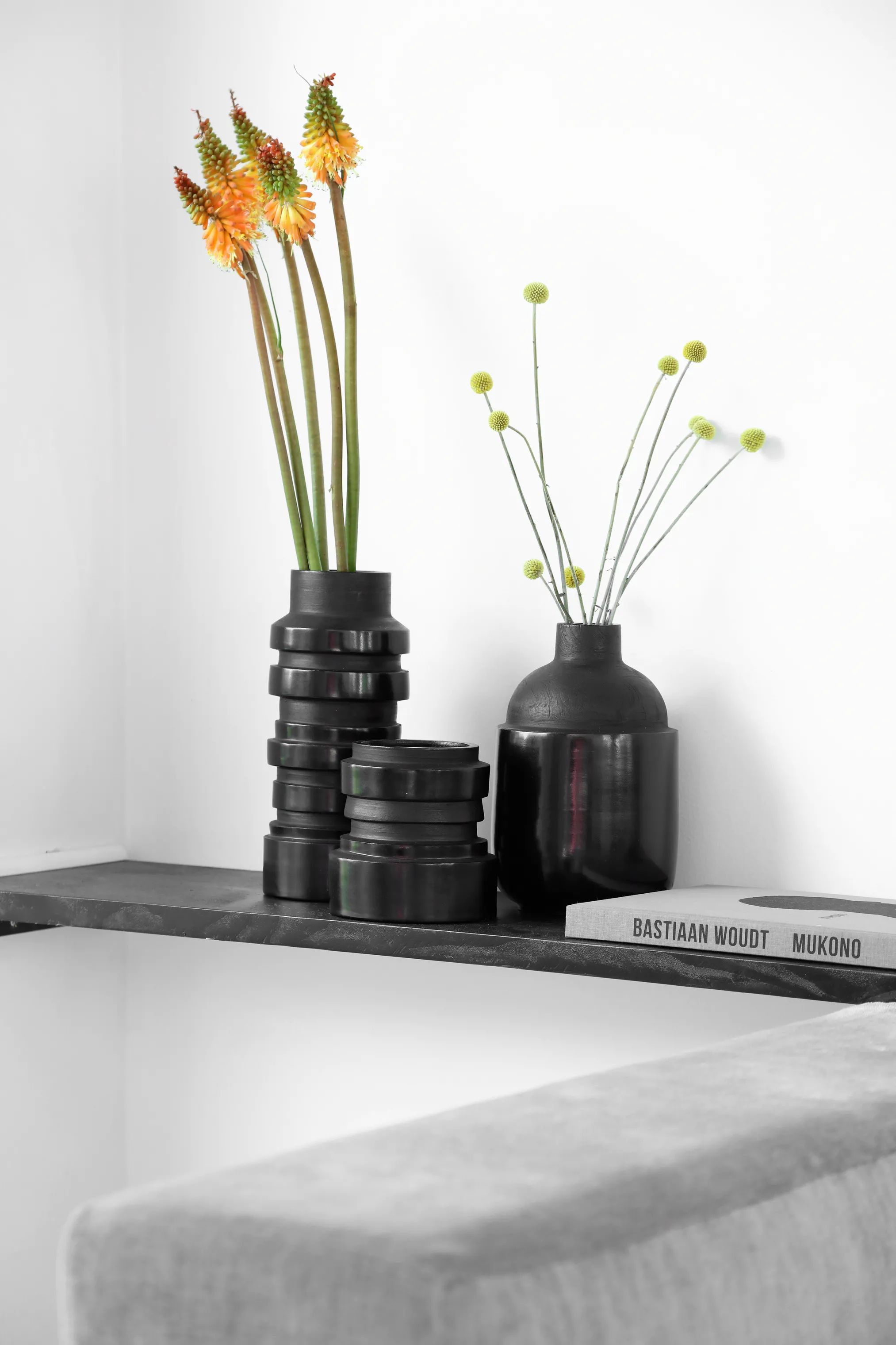 CASA Living Vaser Nordic Explorer Vase Chulucanas i Sort, 14 cm, 2