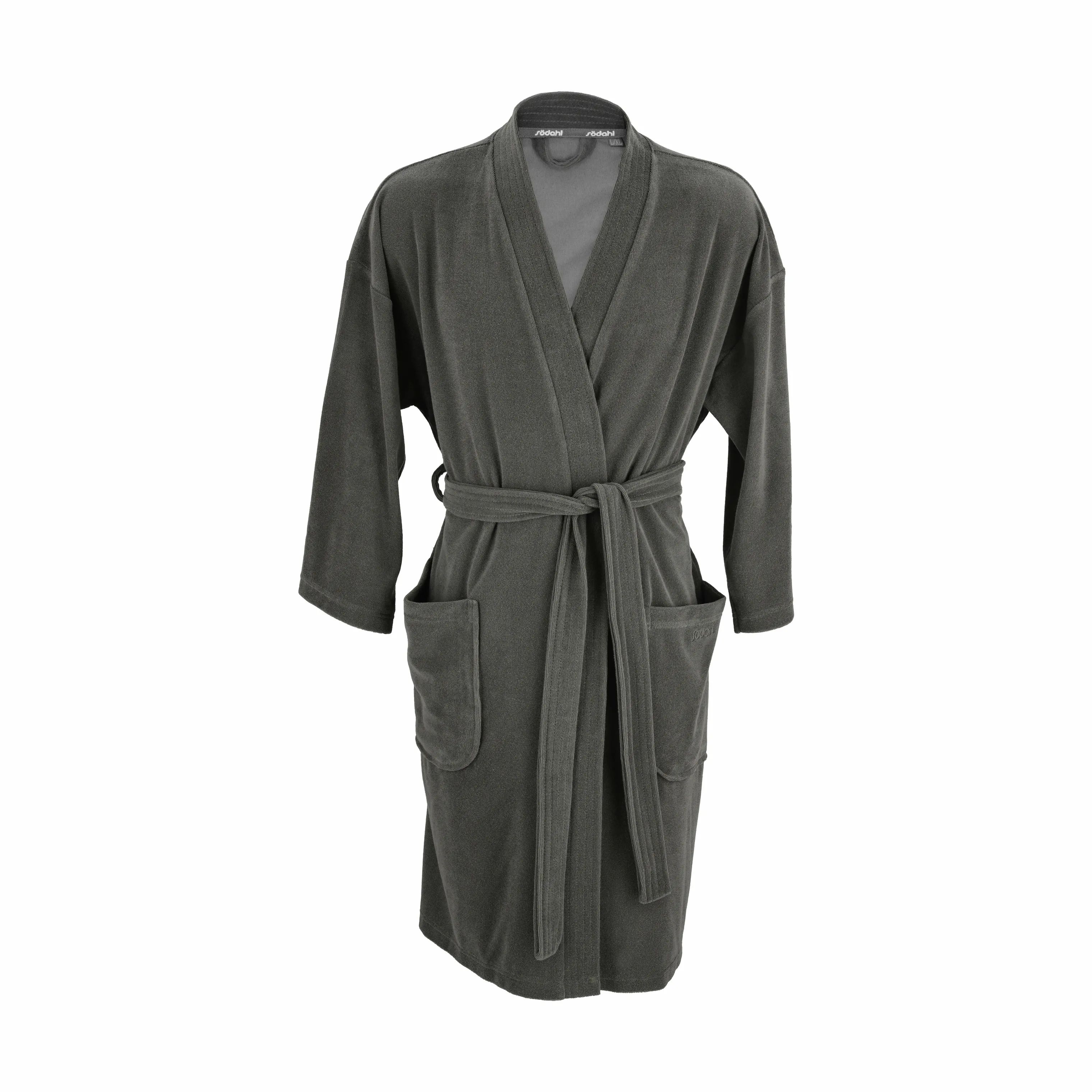 Södahl Morgenkåber Organic Cosy Morgenkåbe i Grey, Str. S/M, 1