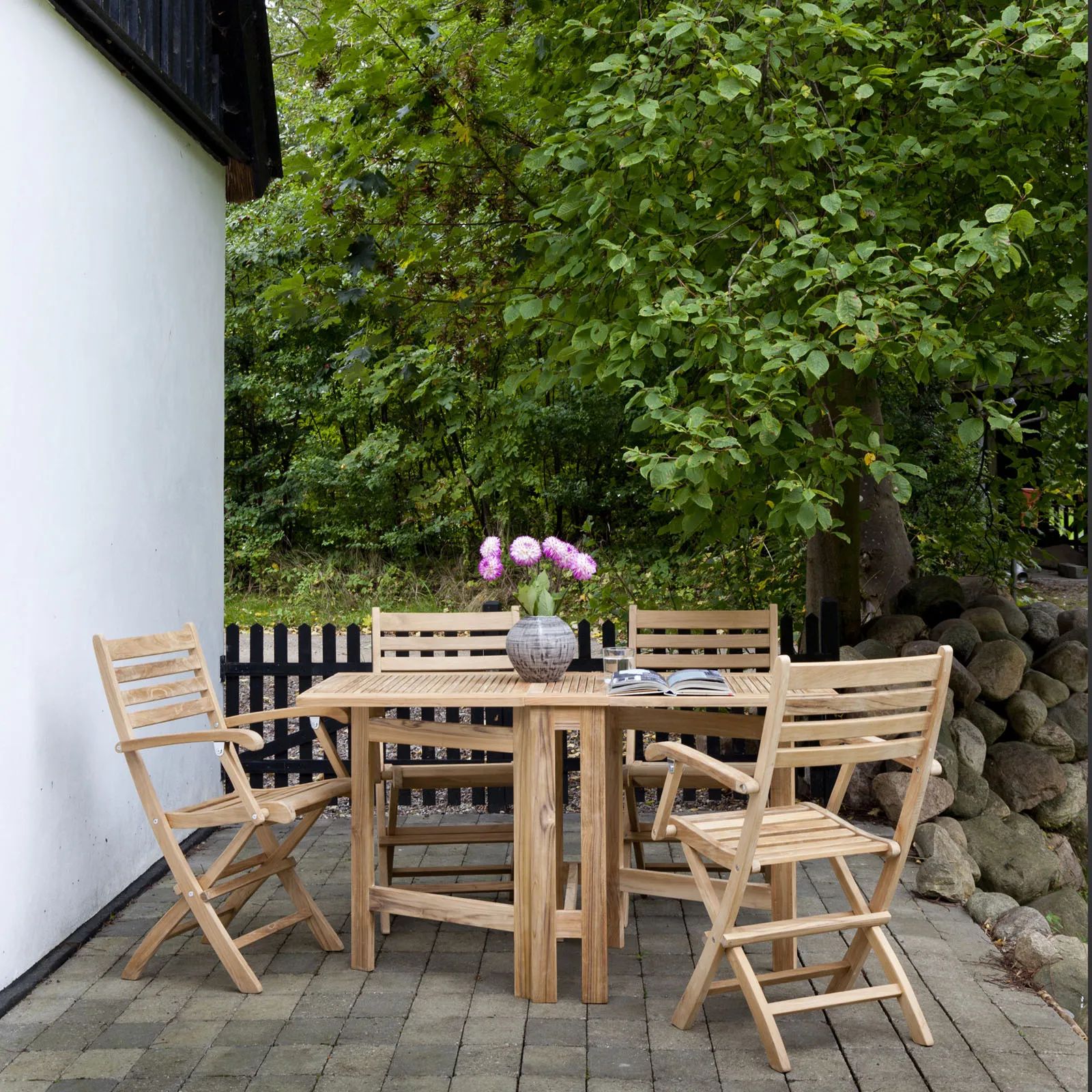 cinas Havemøbelsæt Butterfly Havemøbelsæt i Teak, 2