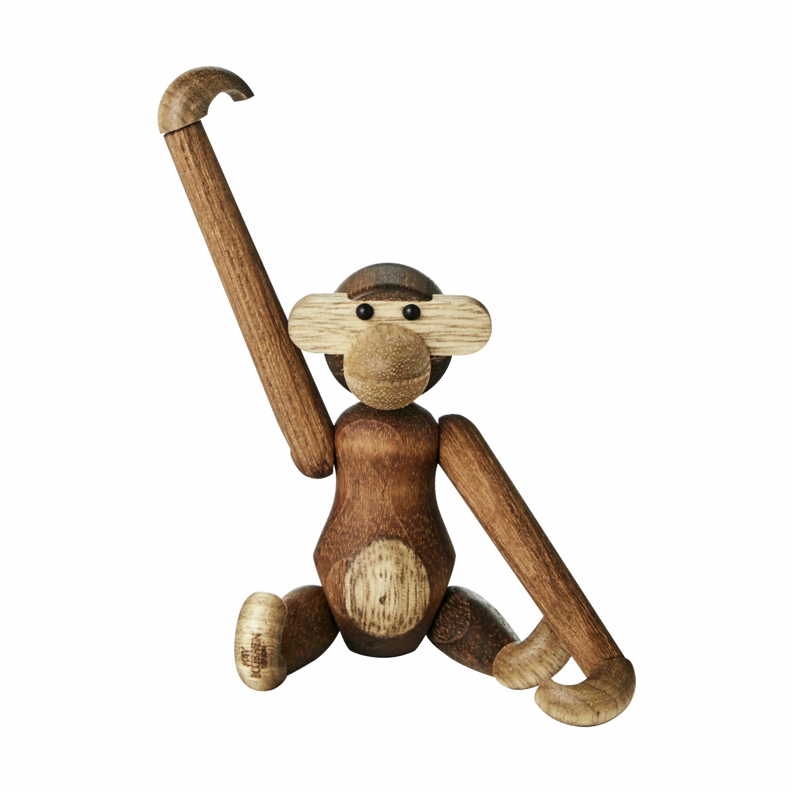 Kay Bojesen Dyrefigurer Abe - Mini i Teaktræ, Mini, 4
