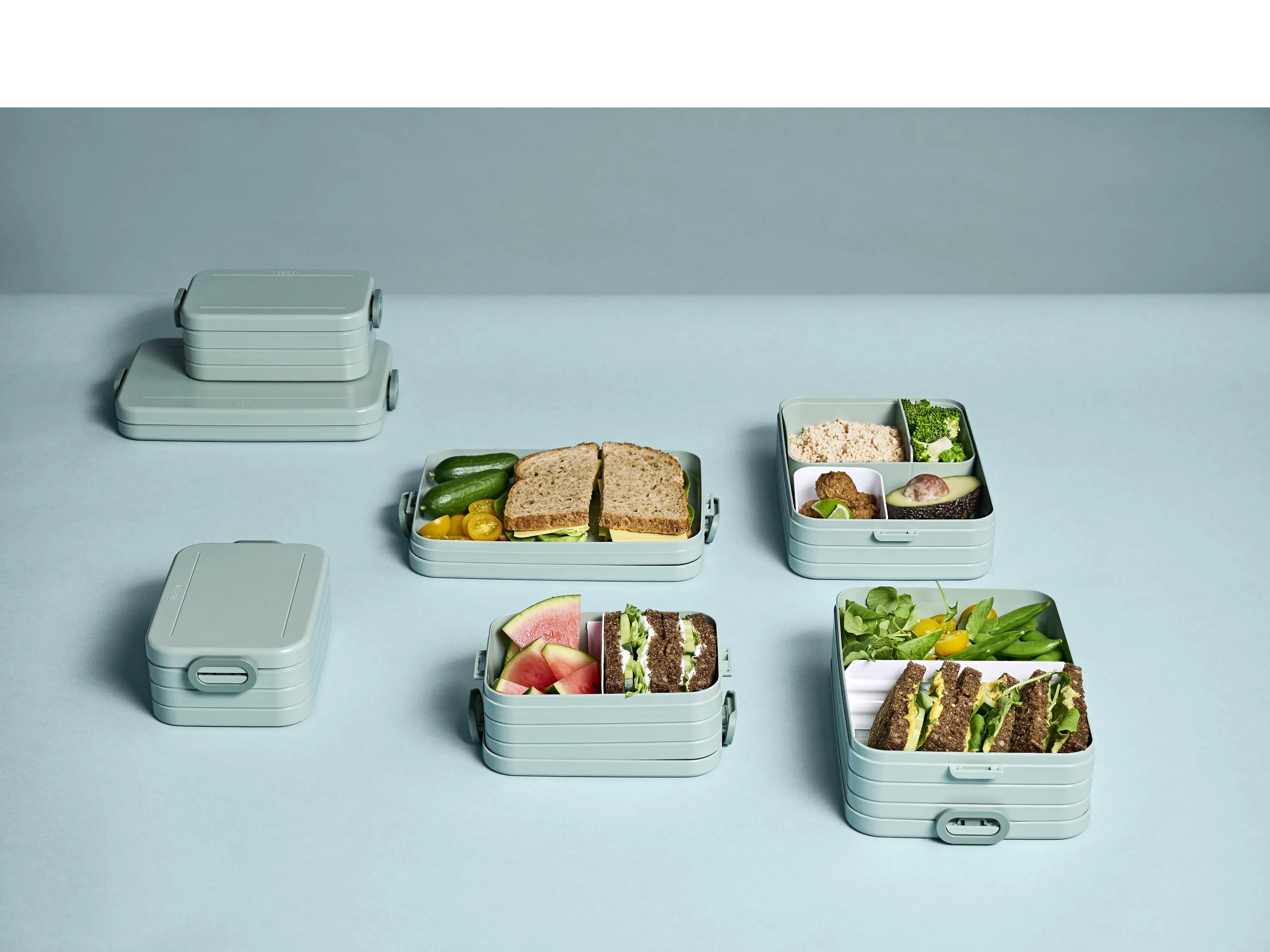 Mepal Madkasser TAB Bento Madkasse i nordic sage, Large, 3