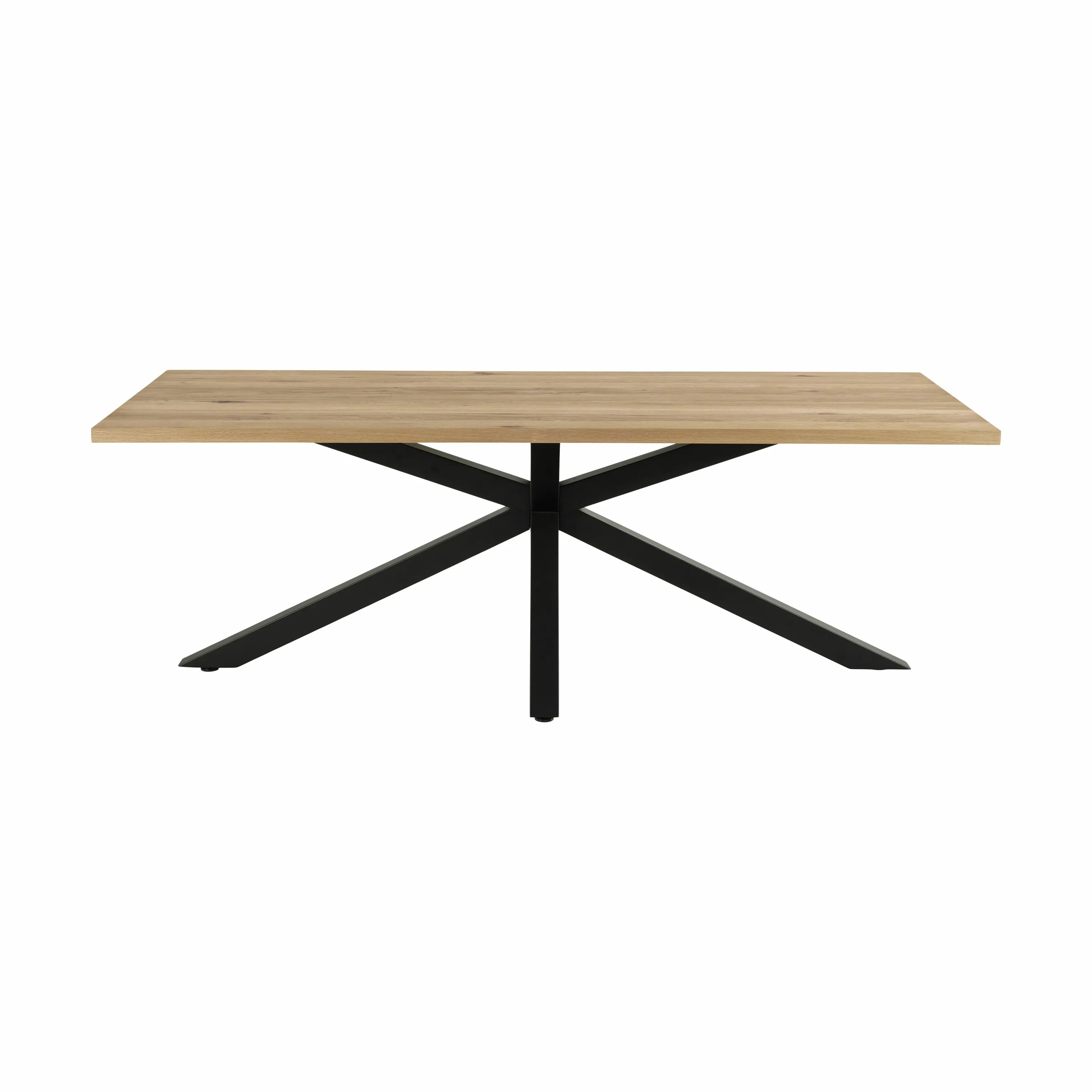 CASA Living Spiseborde Heaven Spisebord i Vild eg/sort, H75,5 x B220 x L90 cm, 1