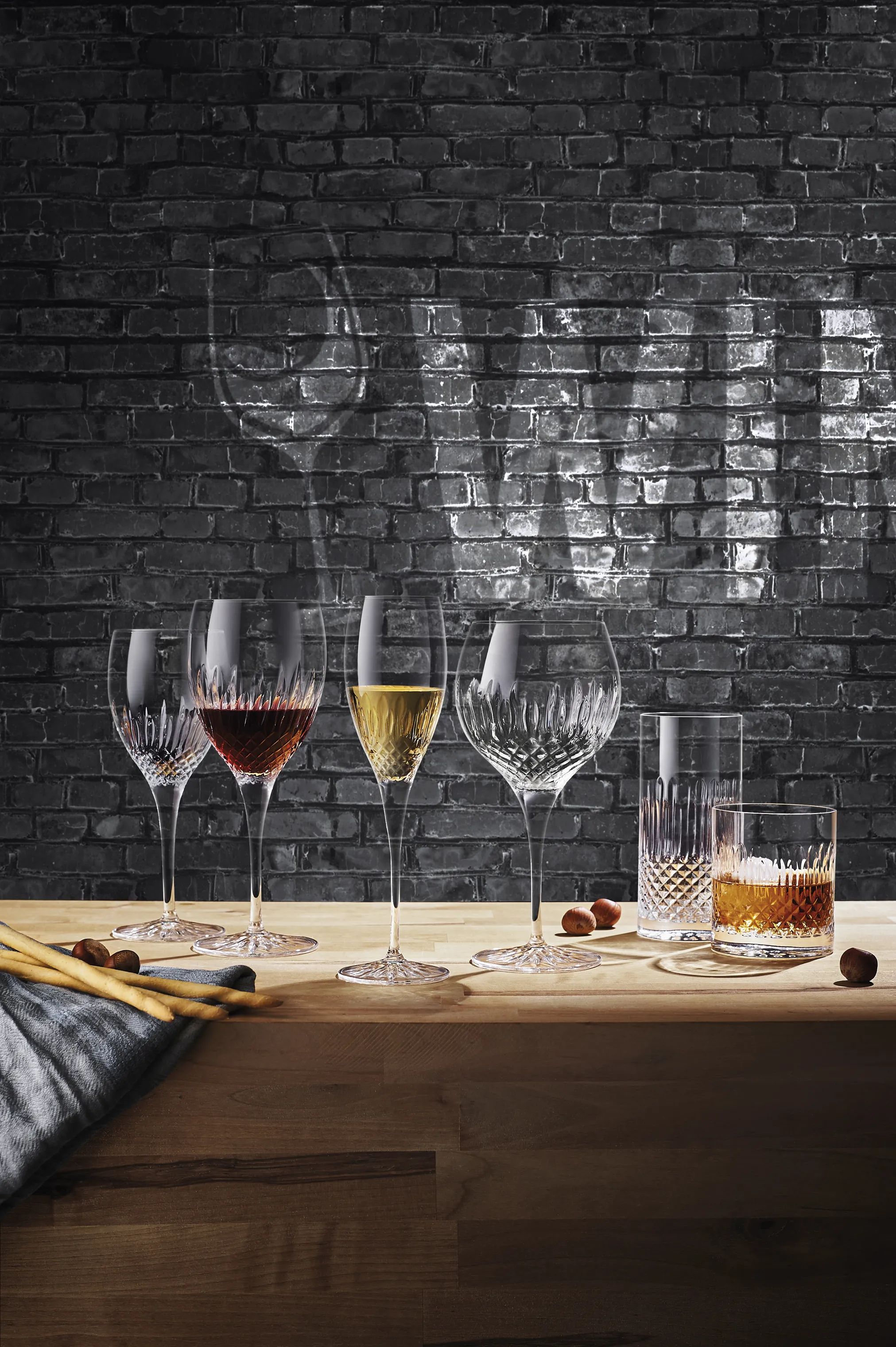 Luigi Bormioli Hvidvinsglas Diamante Hvidvinsglas - 4 stk. i Klar, 38 cl, 2