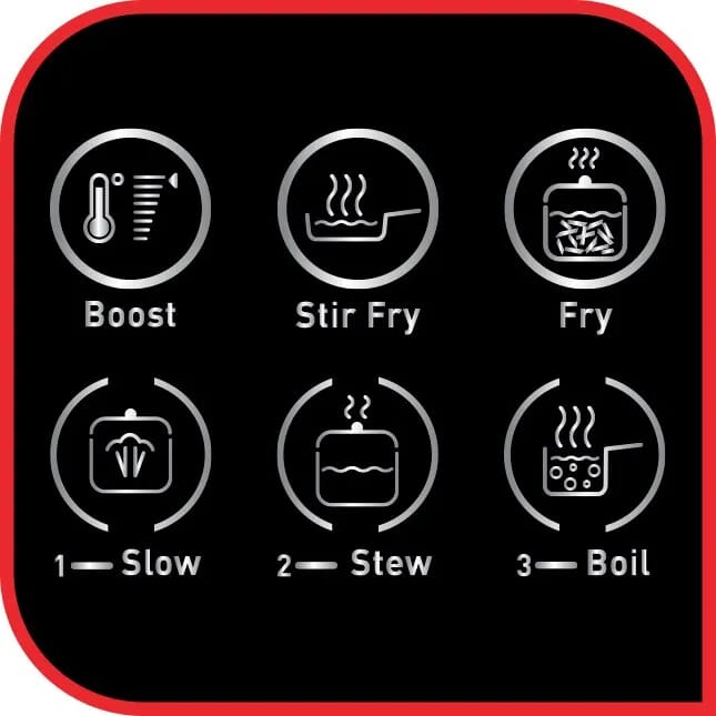 Tefal Kogeplader Slim Induktionskogeplade i Sort, 6