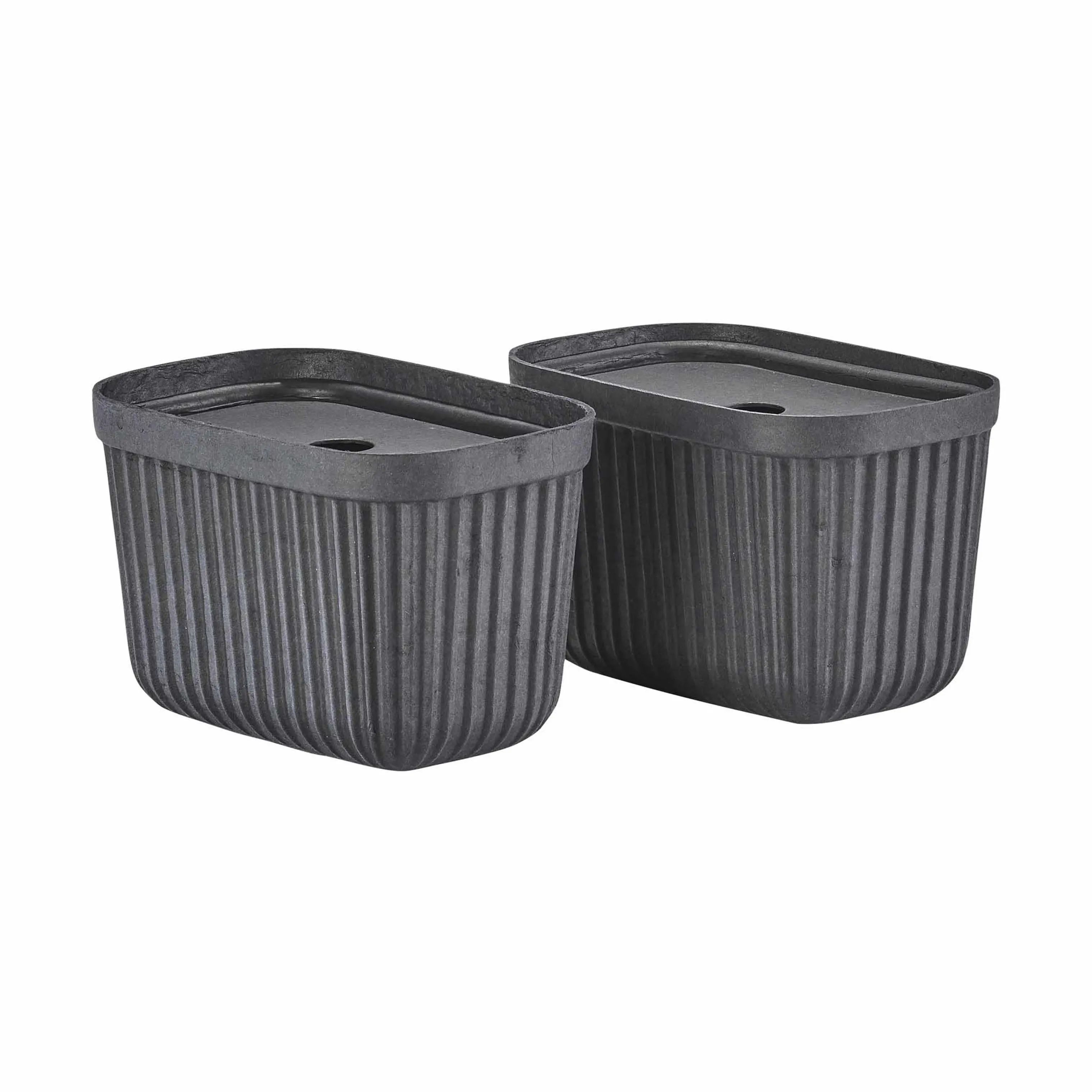 Zone Kasser Pulp Opbevaringsboks i Black, 23 cm, 1