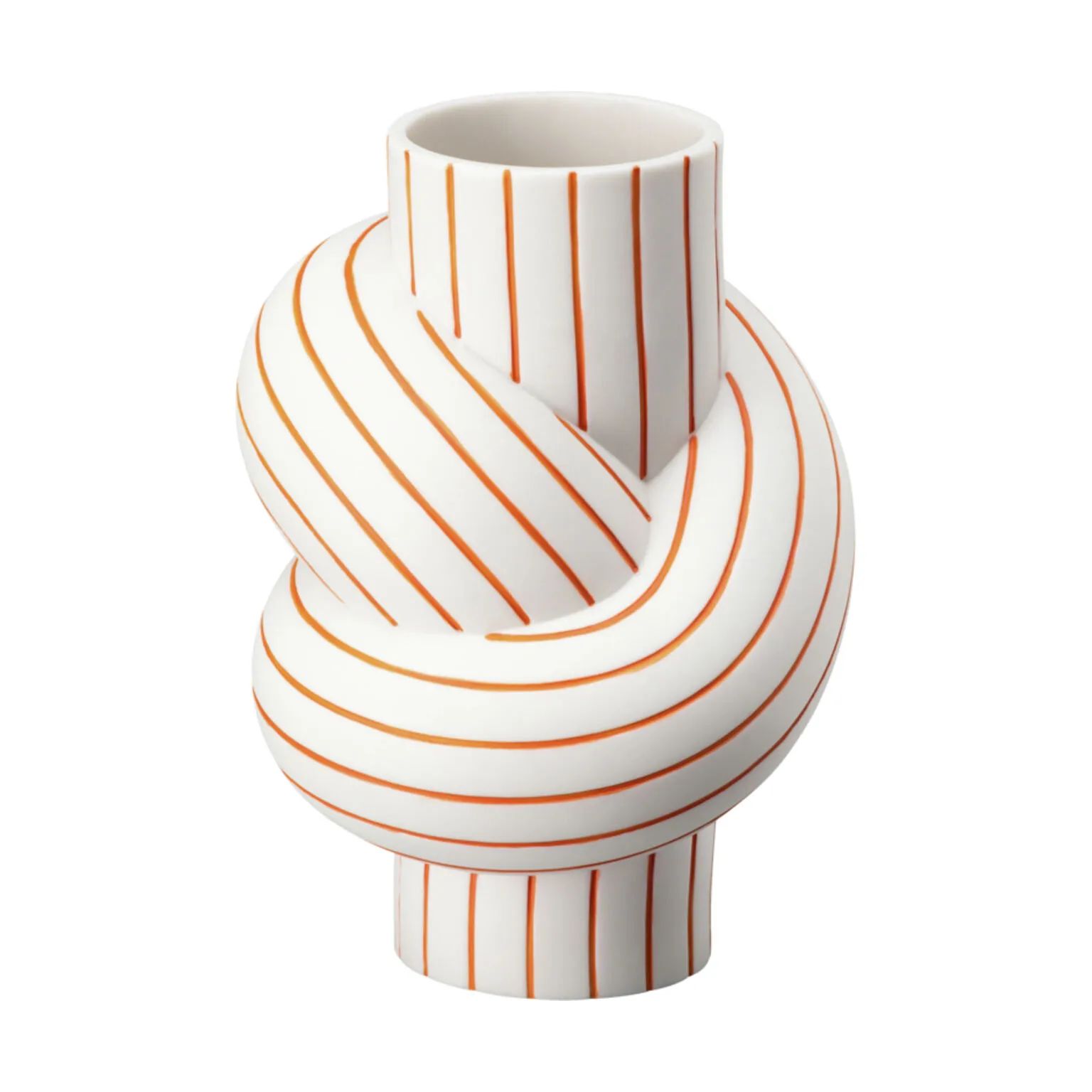 Rosenthal Vaser Node Stripes Vase i Stripes Orange, 11,7 cm, 1