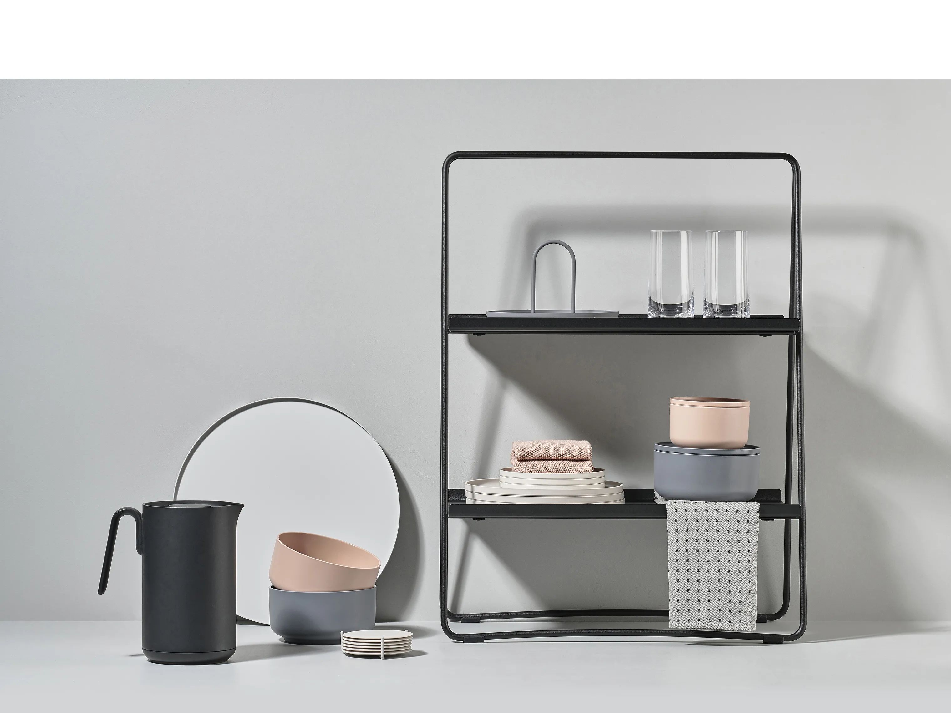Zone Reoler og tilbehør A-collection A-Table Reol i Black, B29 x L53 cm, 2