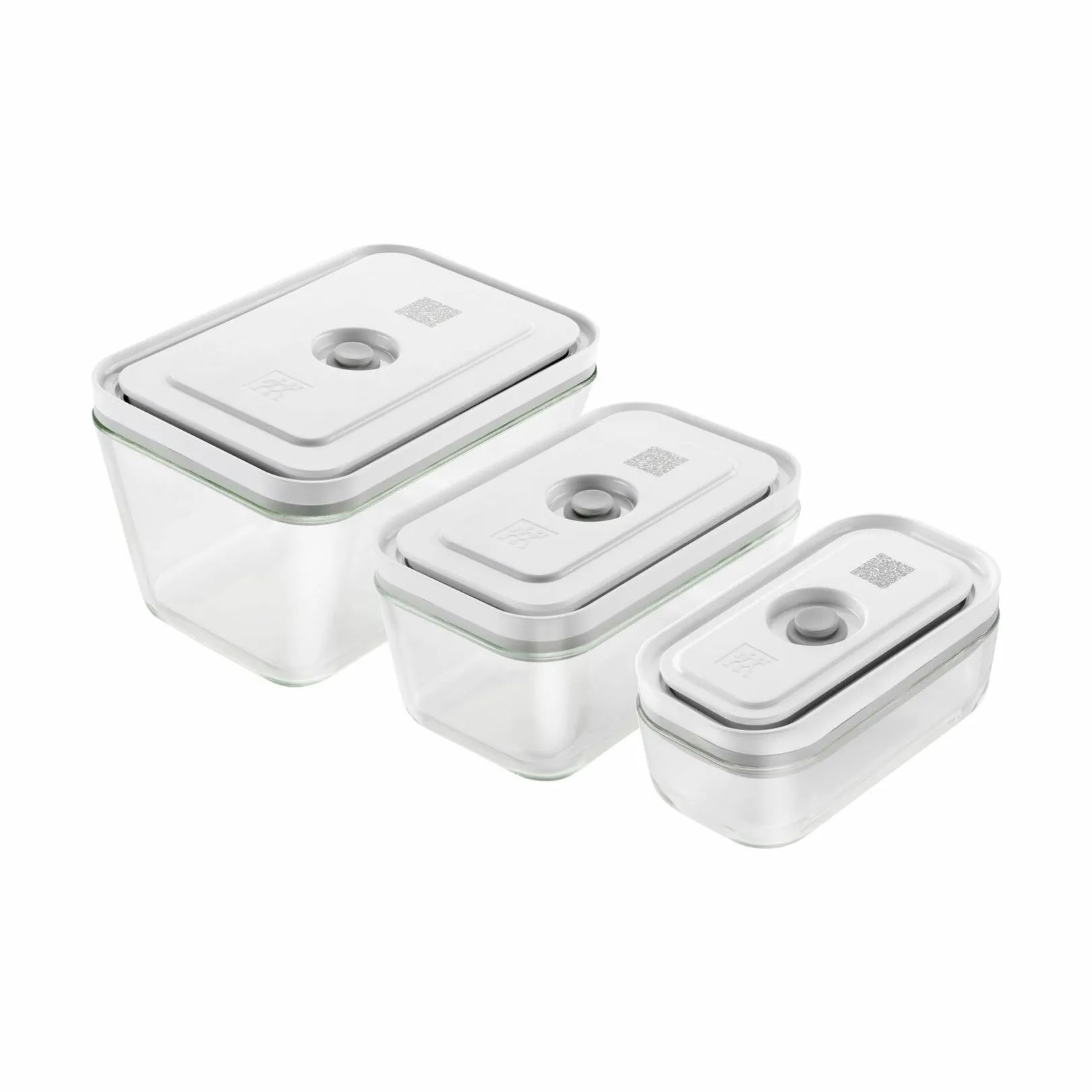 Zwilling Opbevaringsbokse Fresh & Save Vakuumbokssæt - 3 dele i Grå/Klar, 1