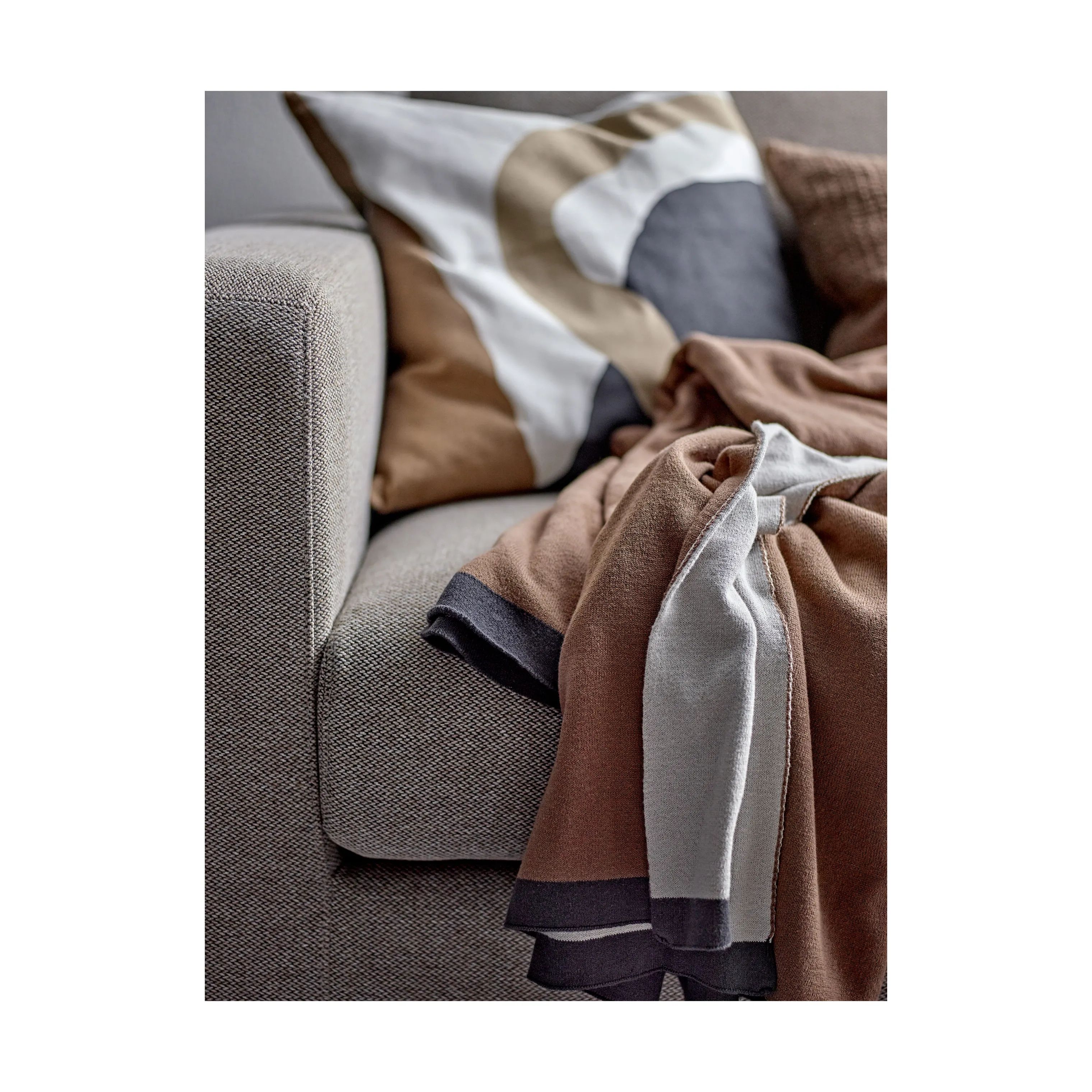 Södahl Pyntepuder Collage Pude i Warm Taupe, 3