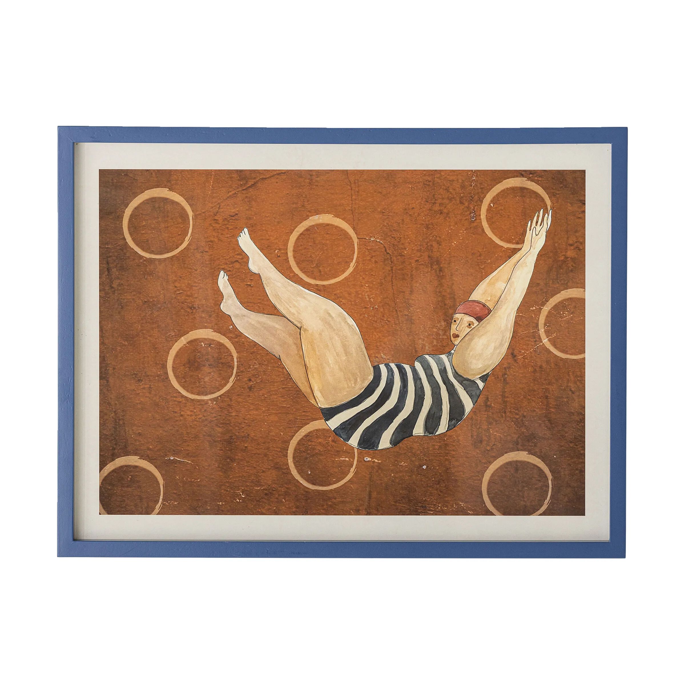 Bloomingville Plakater Billede - Svela Illustration med ramme i Brun, 1