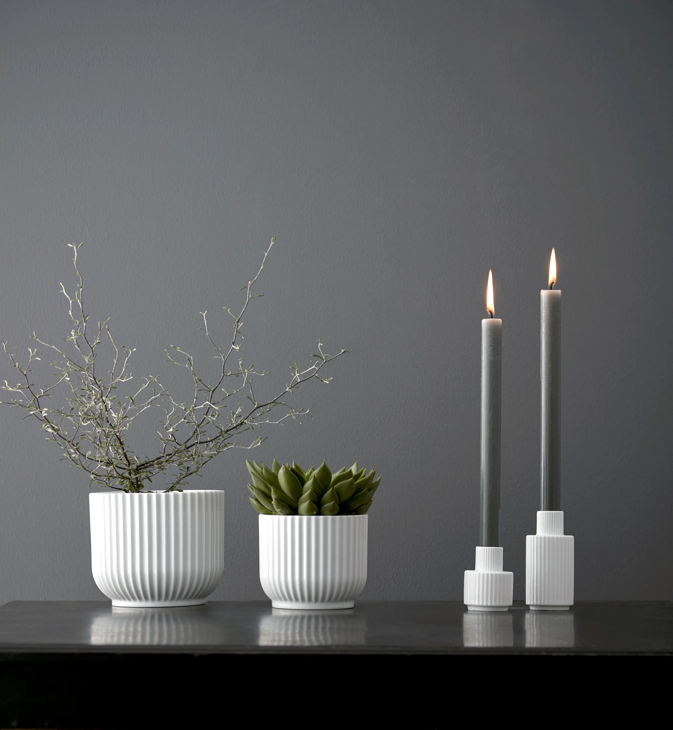 Lyngby Porcelæn Urtepotteskjulere Flowerpot Urtepotteskjuler i Hvid, 10,5 cm, 3