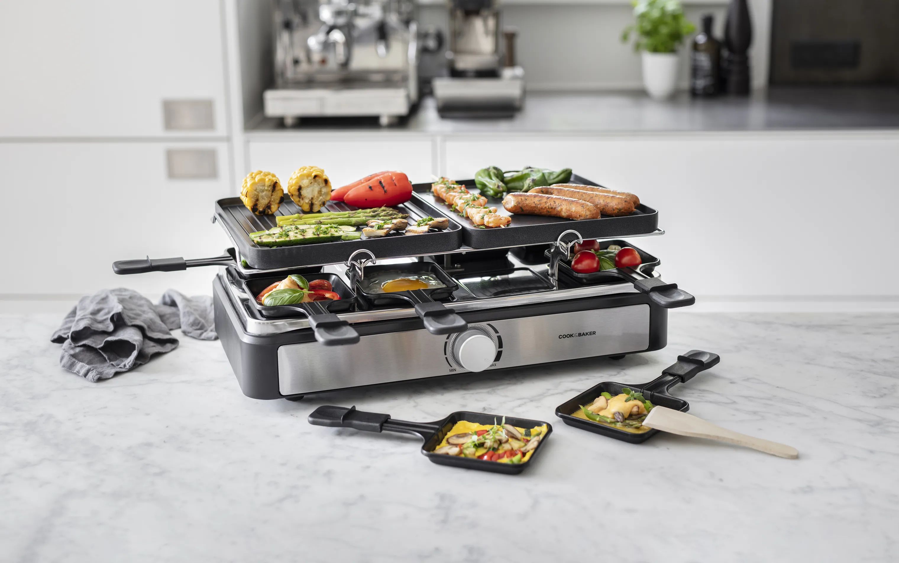 Cook & Baker Racletter Raclette i Sort, 2
