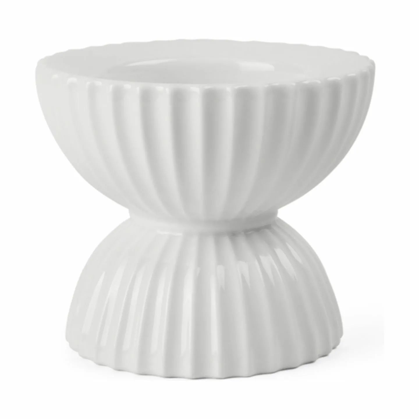 Lyngby Porcelæn Bloklysestage Tura Bloklysestage i Hvid, 1