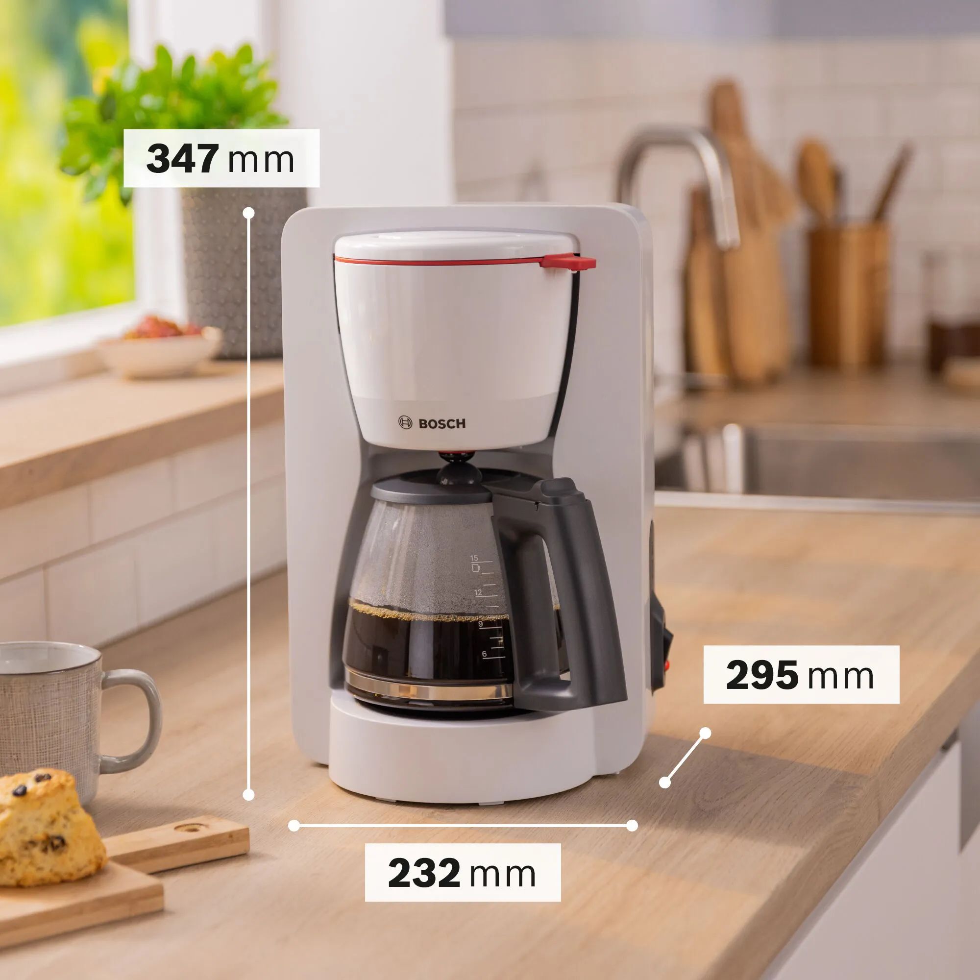 Bosch Kaffemaskiner Mymoment Kaffemaskine i Hvid, 3
