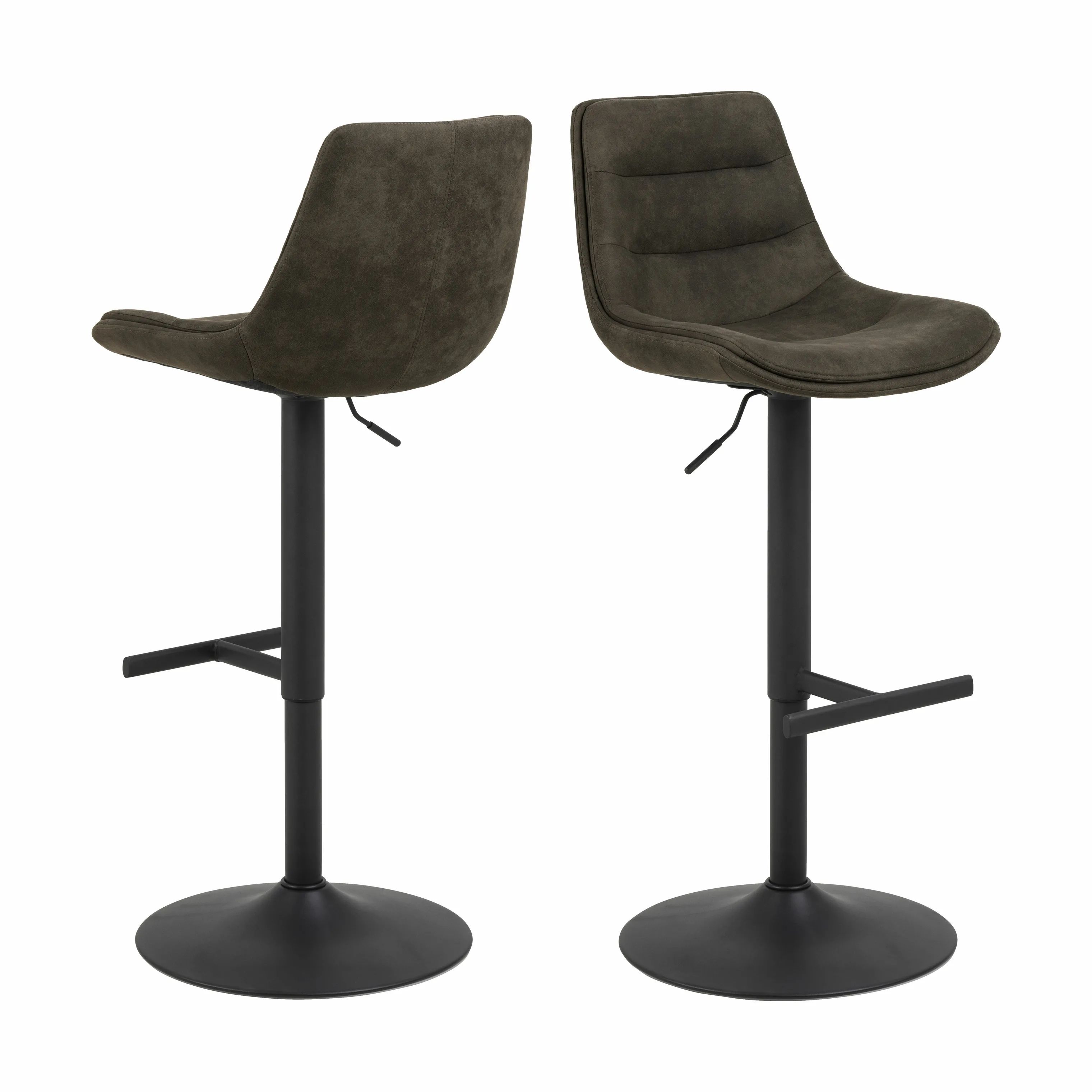 CASA Living Barstole Adisa Barstol - 2 stk. i Preston brun, 7