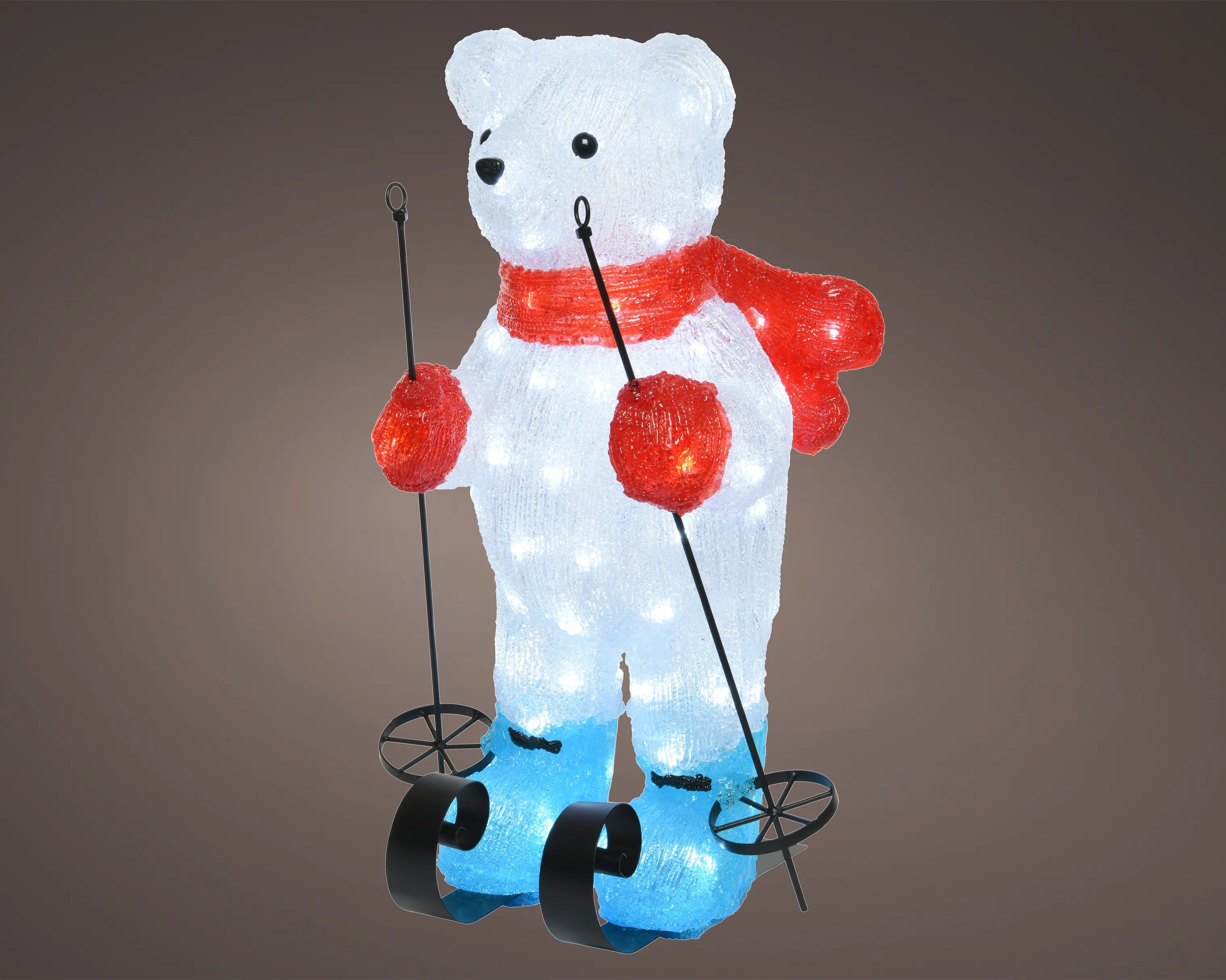 Casa Christmas Lysdekoration LED-figur - Bamse i 54,5 cm, 2