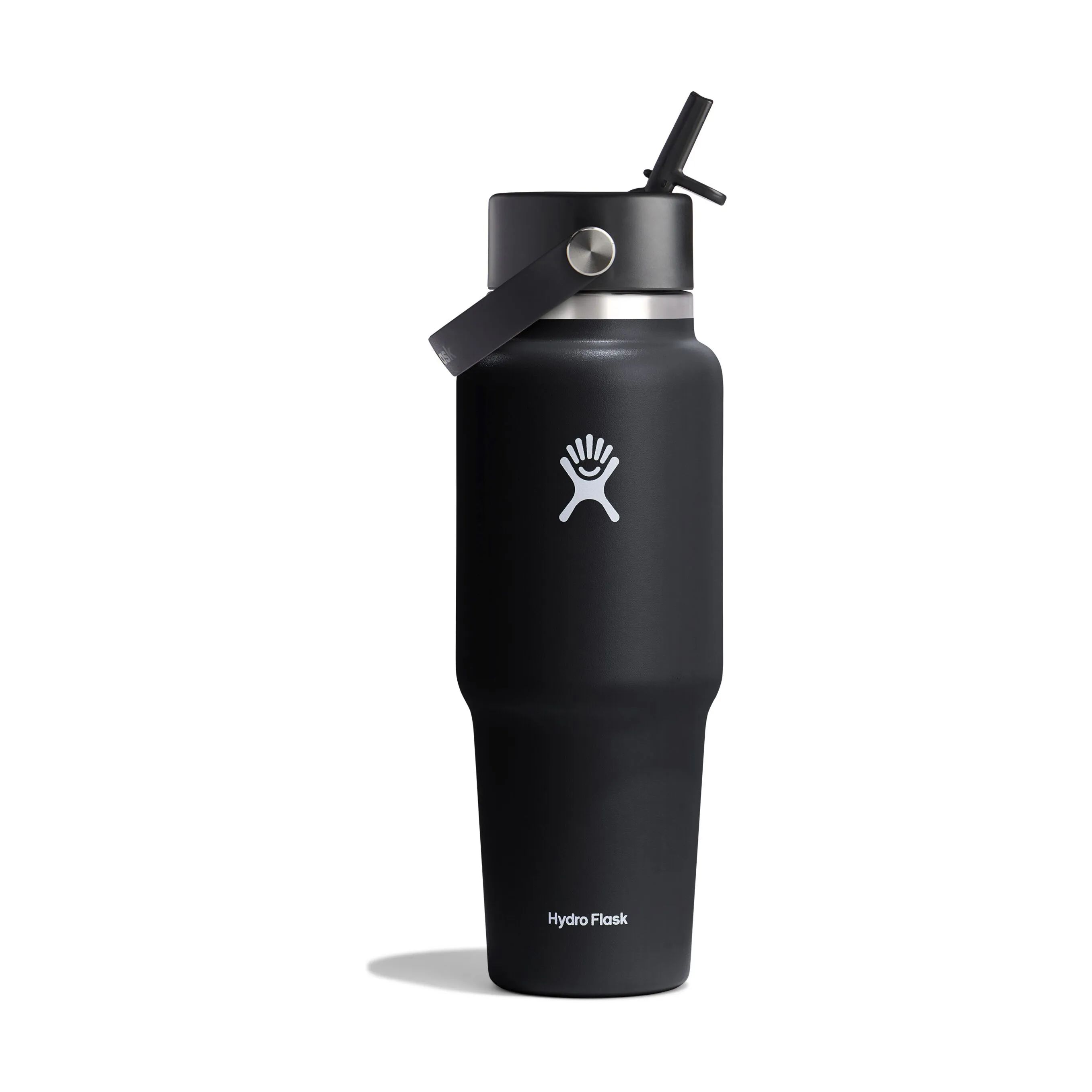 Hydro Flask Termoflasker Wide Flex Straw Termodrikkedunk i Sort / Stål / Hvid, 2