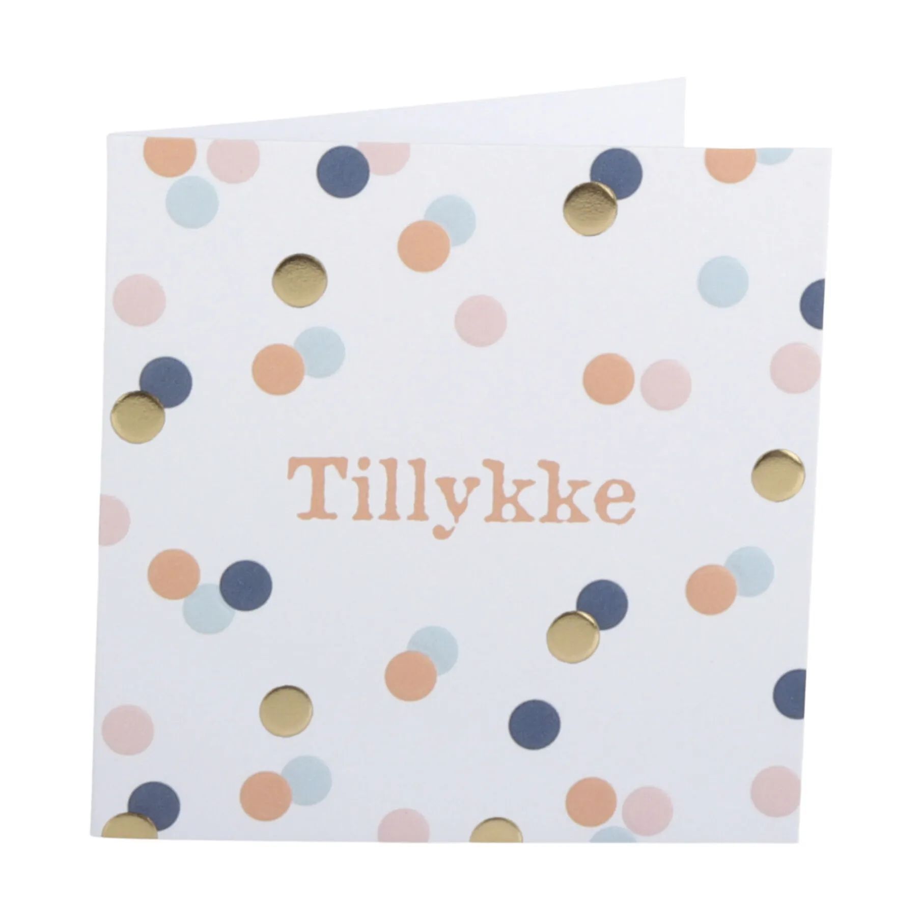 CASA Living Kort Kort - Tillykke i Hvid/multi, 1