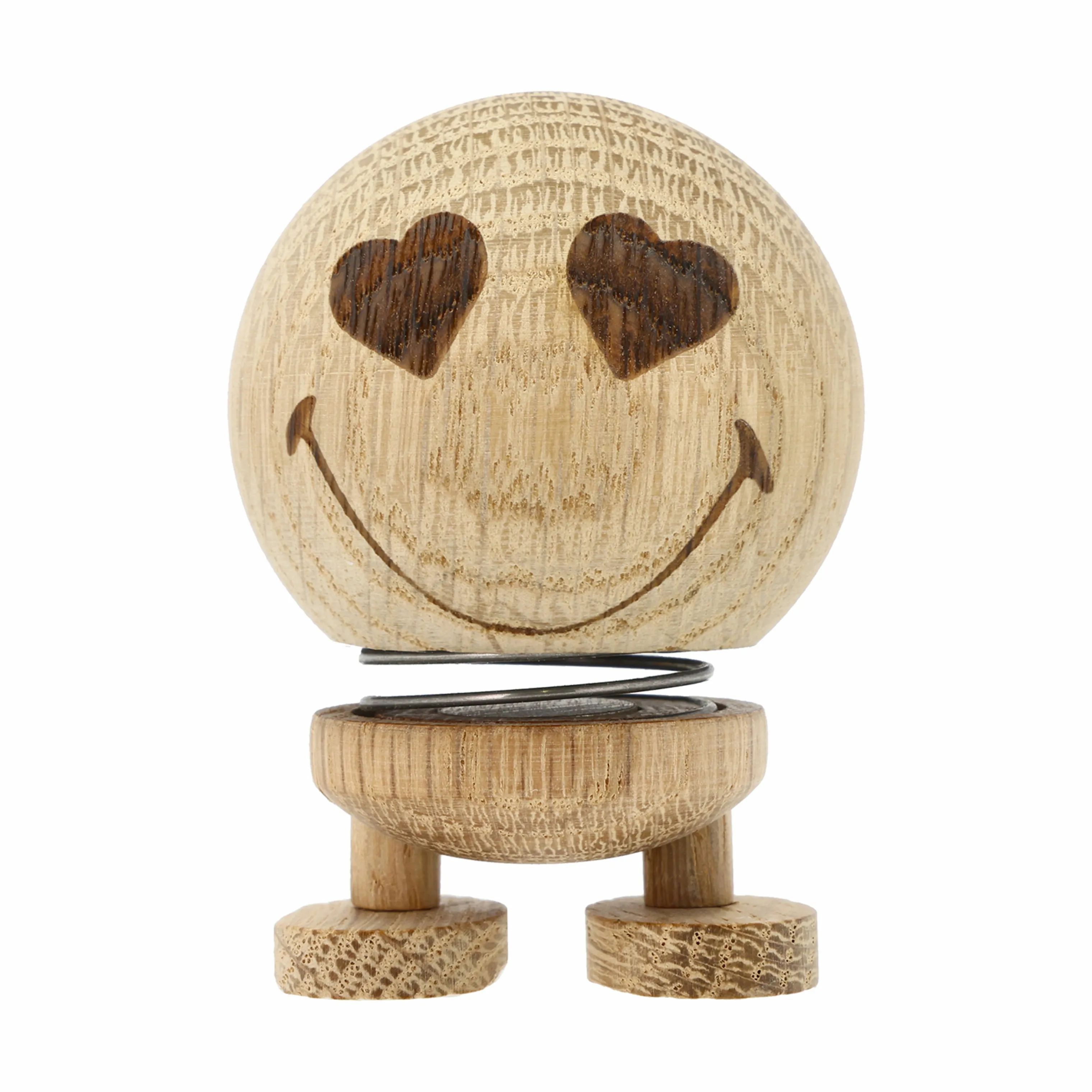 Hoptimist Øvrige figurer Woody - Smiley Love i Raw oak, 6,6 cm, 1