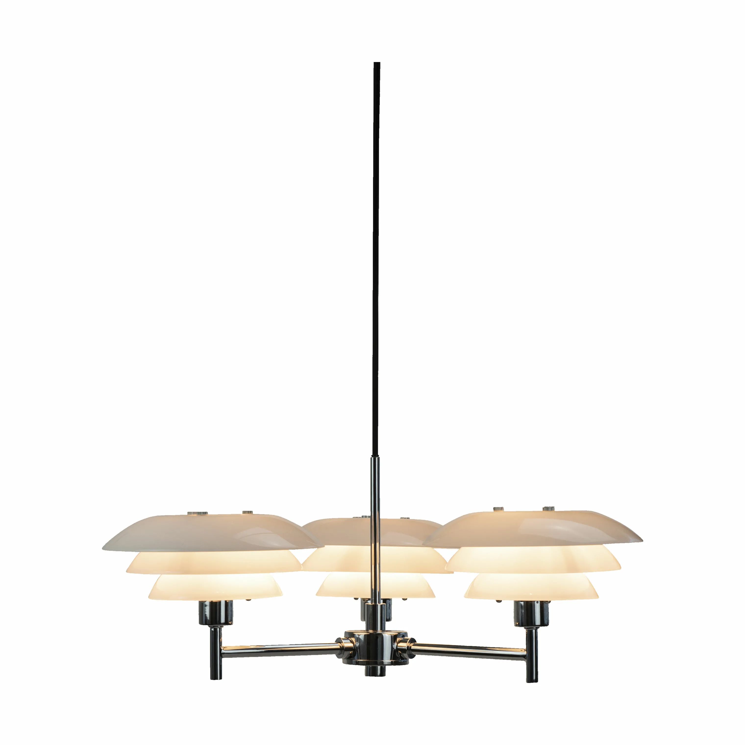 Dyberg Larsen Pendler DL20 Lysekrone i Opal, 50 cm, 3