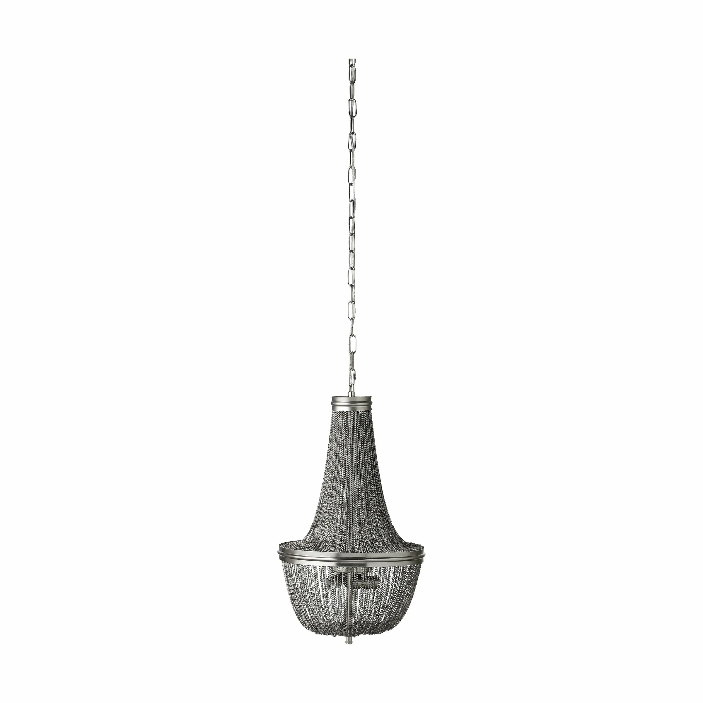 Lene Bjerre Pendler Lilia Lysekrone i Sølvfarvet, 36 cm, 1