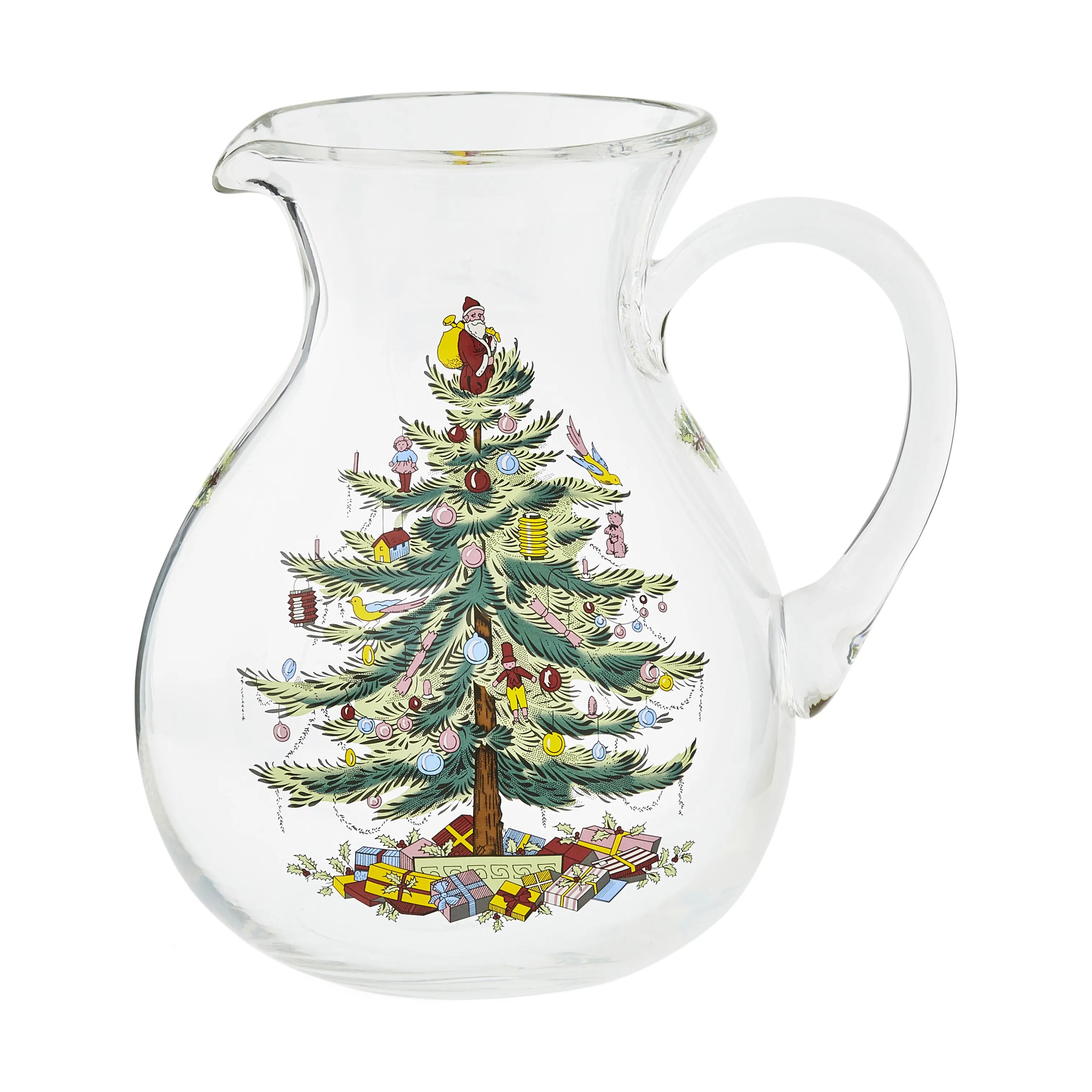 Spode Serveringskander Christmas Tree Kande i Hvid/grøn/rød, 1