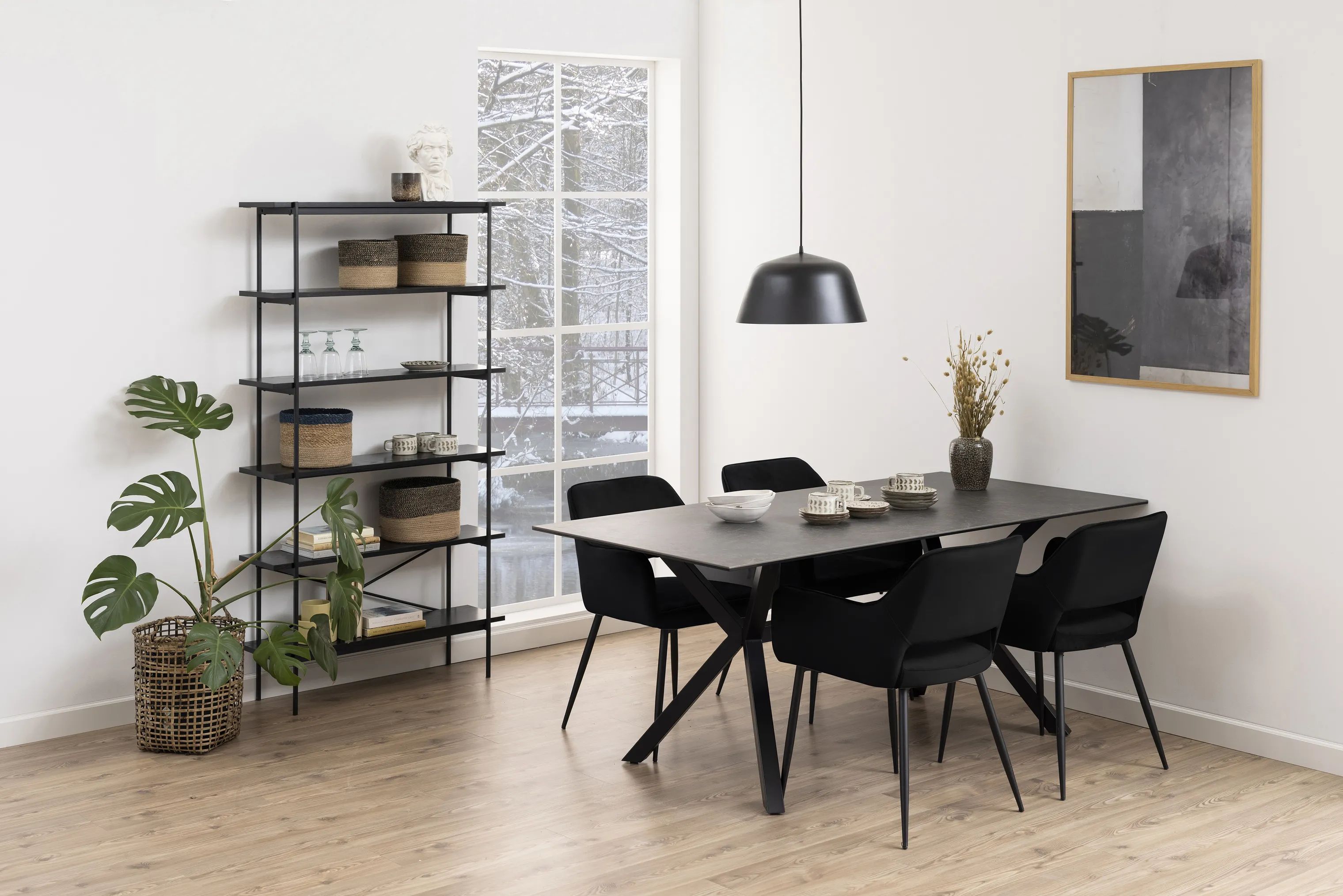 CASA Living Spisebordsstole Ranja Spisebordsstol - 2 stk. i Sort, 2