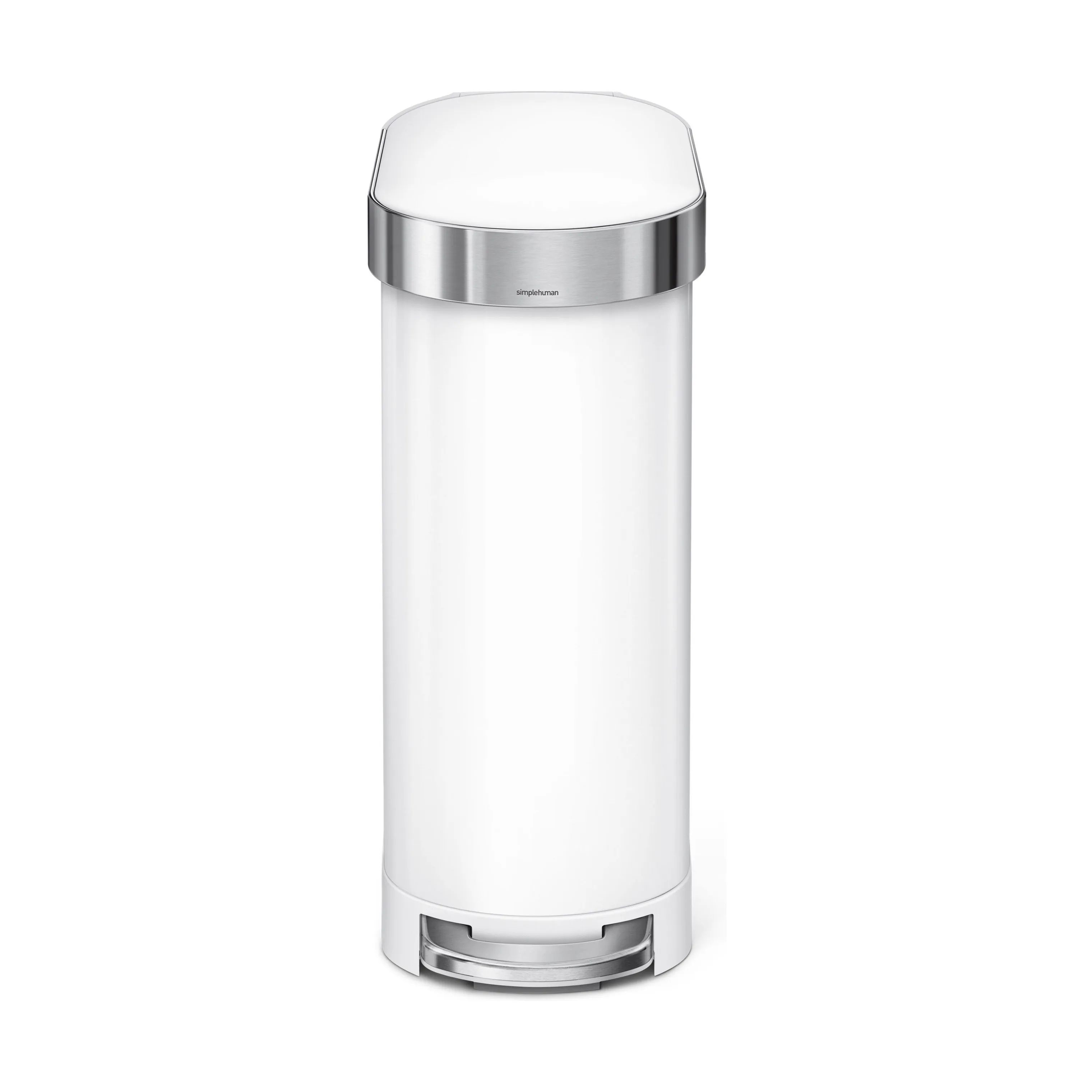 Simplehuman Pedalspande Slim Pedalspand i Hvid, 45 L, 1