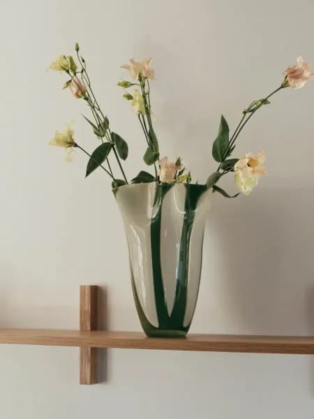 Broste Copenhagen Vaser Liva Vase i Grøn, 31,5 cm, 2