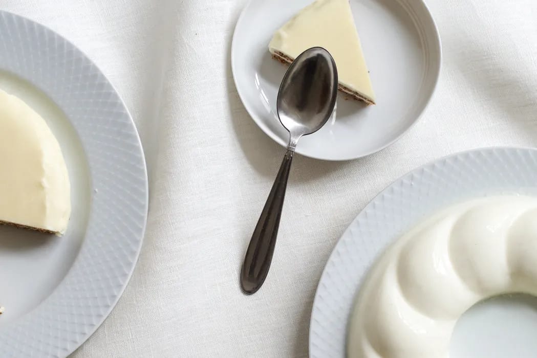 Lyngby Porcelæn Frokosttallerkener Rhombe Frokosttallerken i Hvid, 21 cm, 2