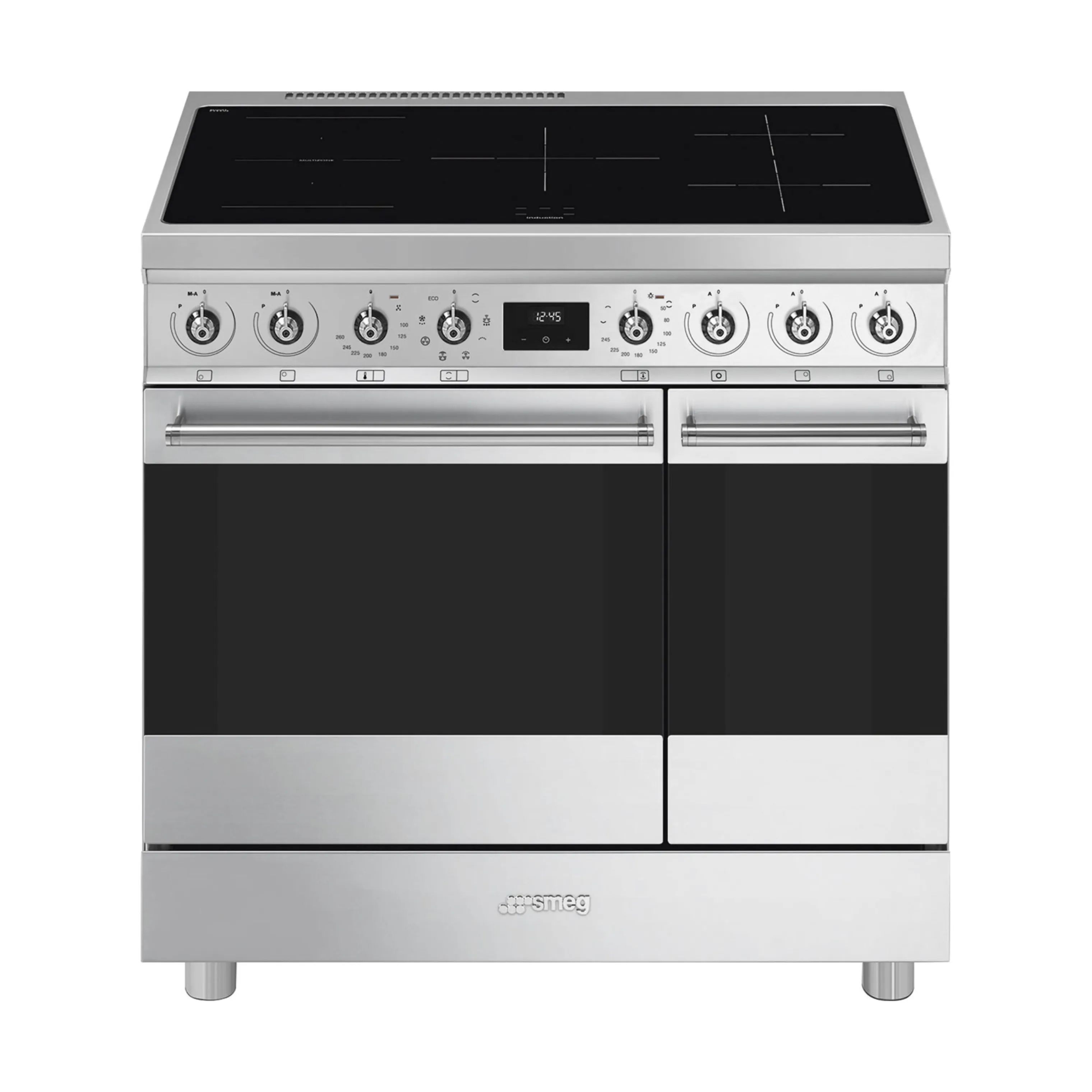 Smeg Komfurer Classic Induktionskomfur C92IMX2 i 90 cm, 1