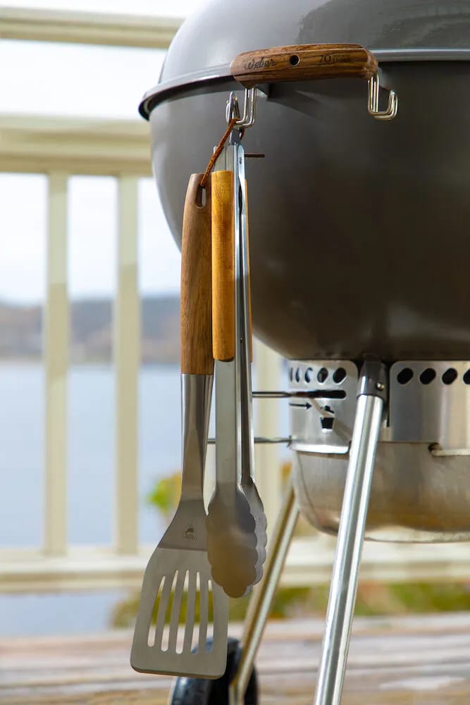 Orrefors Hunting Grillredskaber BBQ Grillsæt - 2 dele i Stål/Akacie, 2