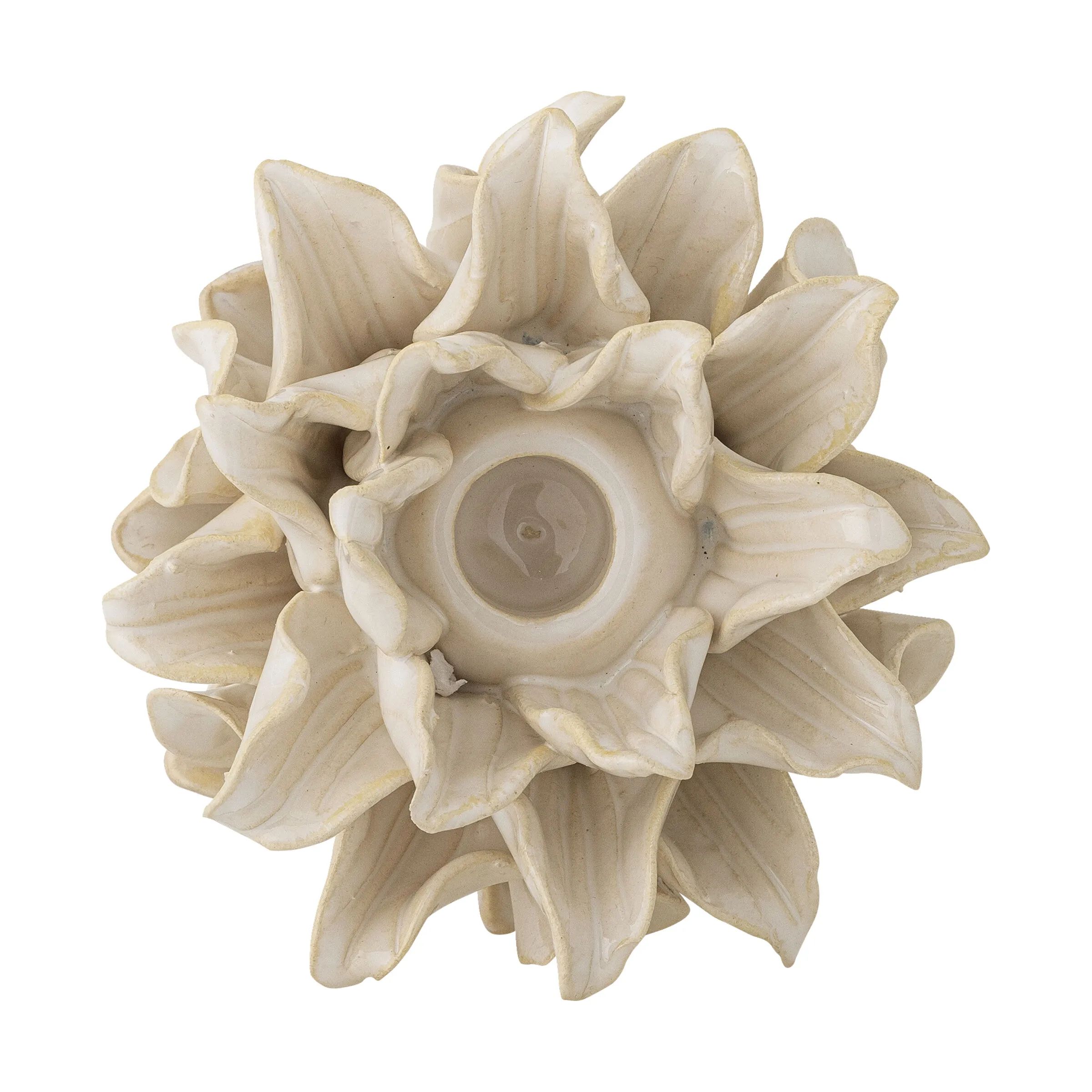 Bloomingville Kronelysestage Lysestage - Phyllis i Hvid, 3