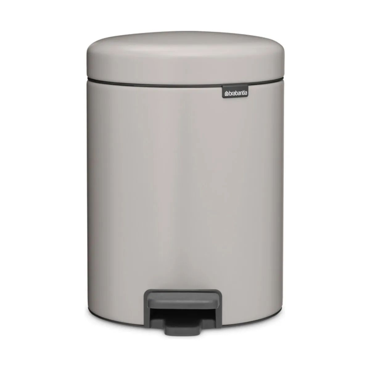 Brabantia Toiletspande NewIcon Pedalspand i Soft Grey, 5 L, 1