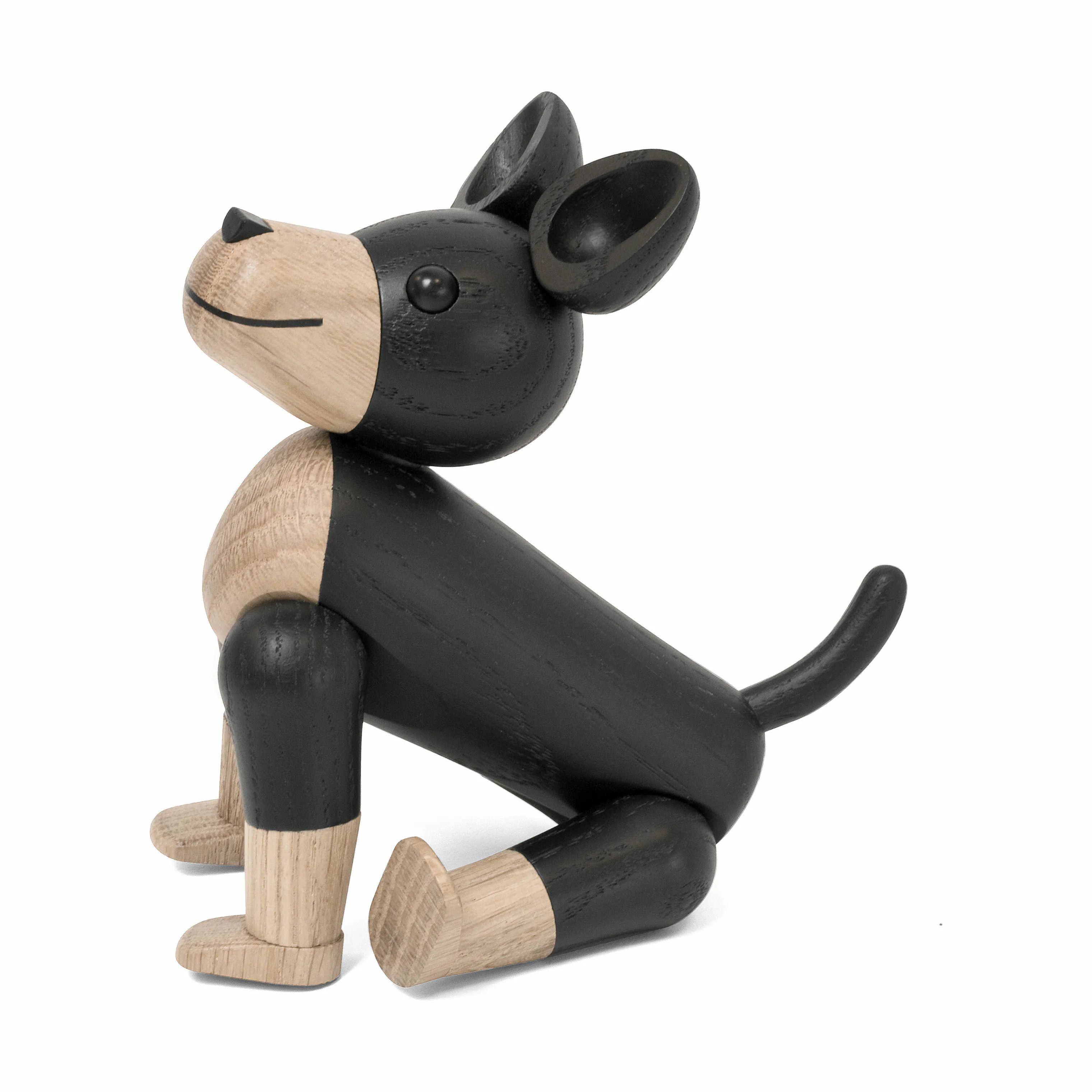 Novoform Dyrefigurer Figur - Hund Charlie i Sort/natur, 2