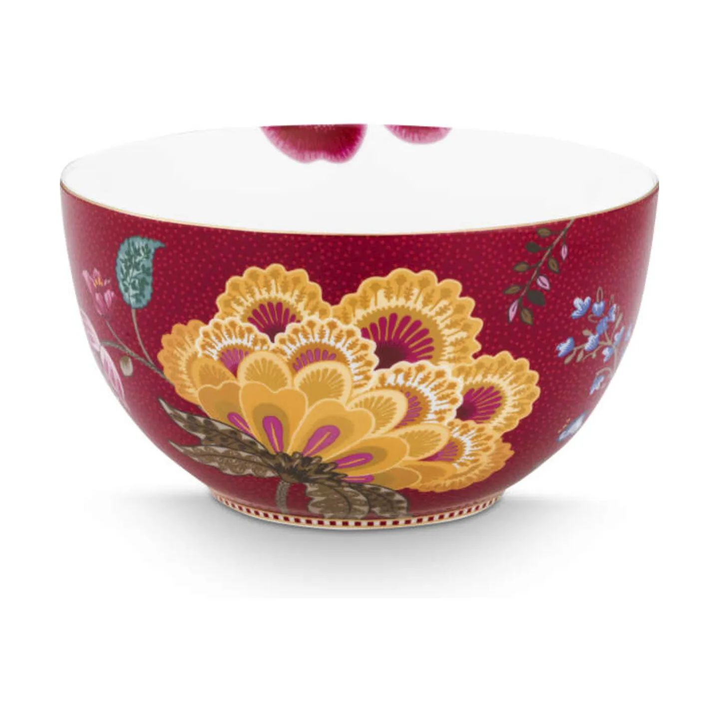 PIP Studio Serveringsskåle Blooming Tales Skål i Rød, 18 cm, 3