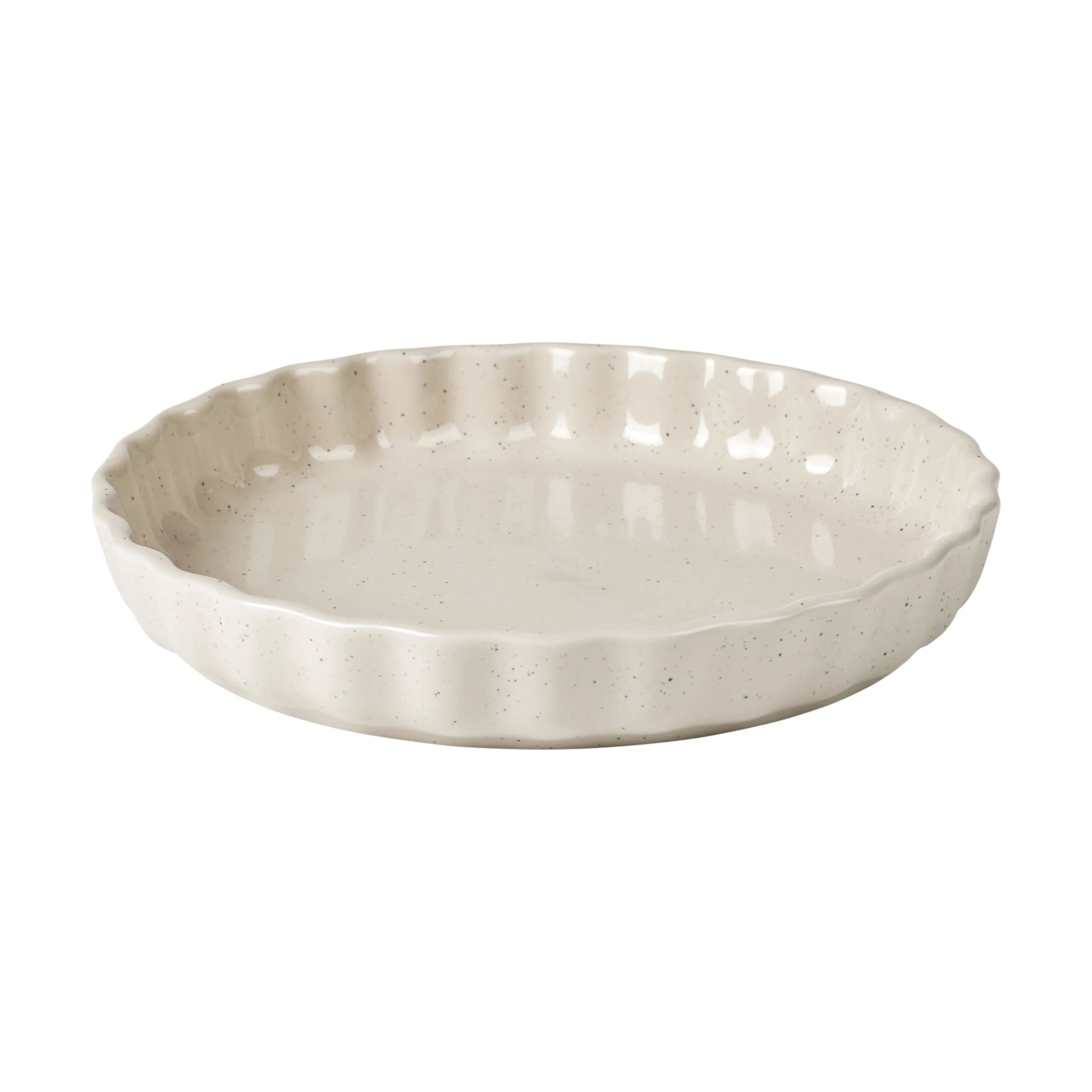 Broste Copenhagen Ovnfaste fade Vig Ovnfast Tærtefad i Beige, 29 cm, 1
