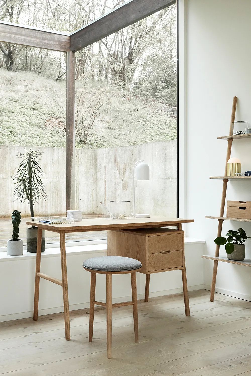 Hübsch Skriveborde Architect Skrivebord i Natur, 4
