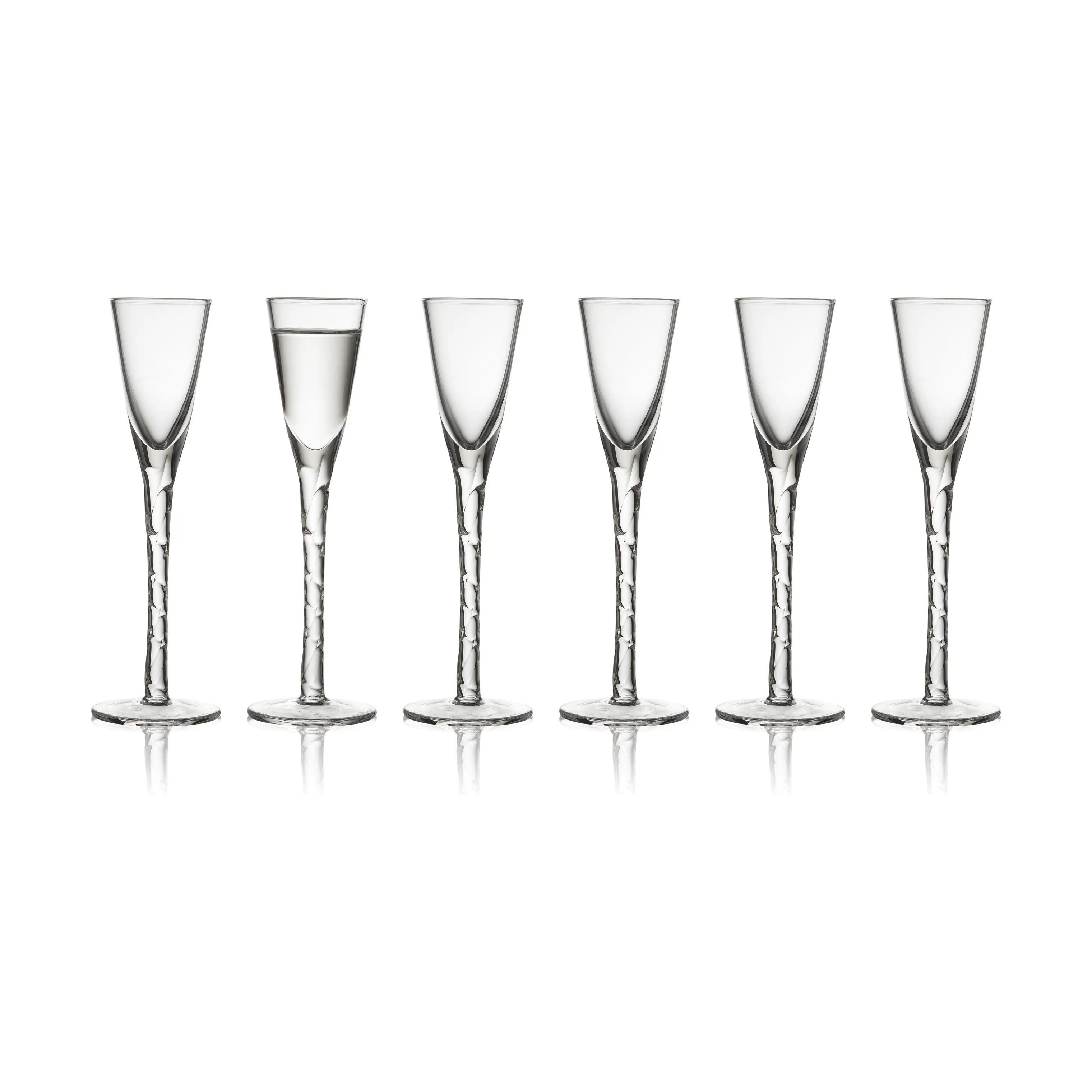 Lyngby Glas Snapseglas Snapseglas - 6 stk i Klar, 1
