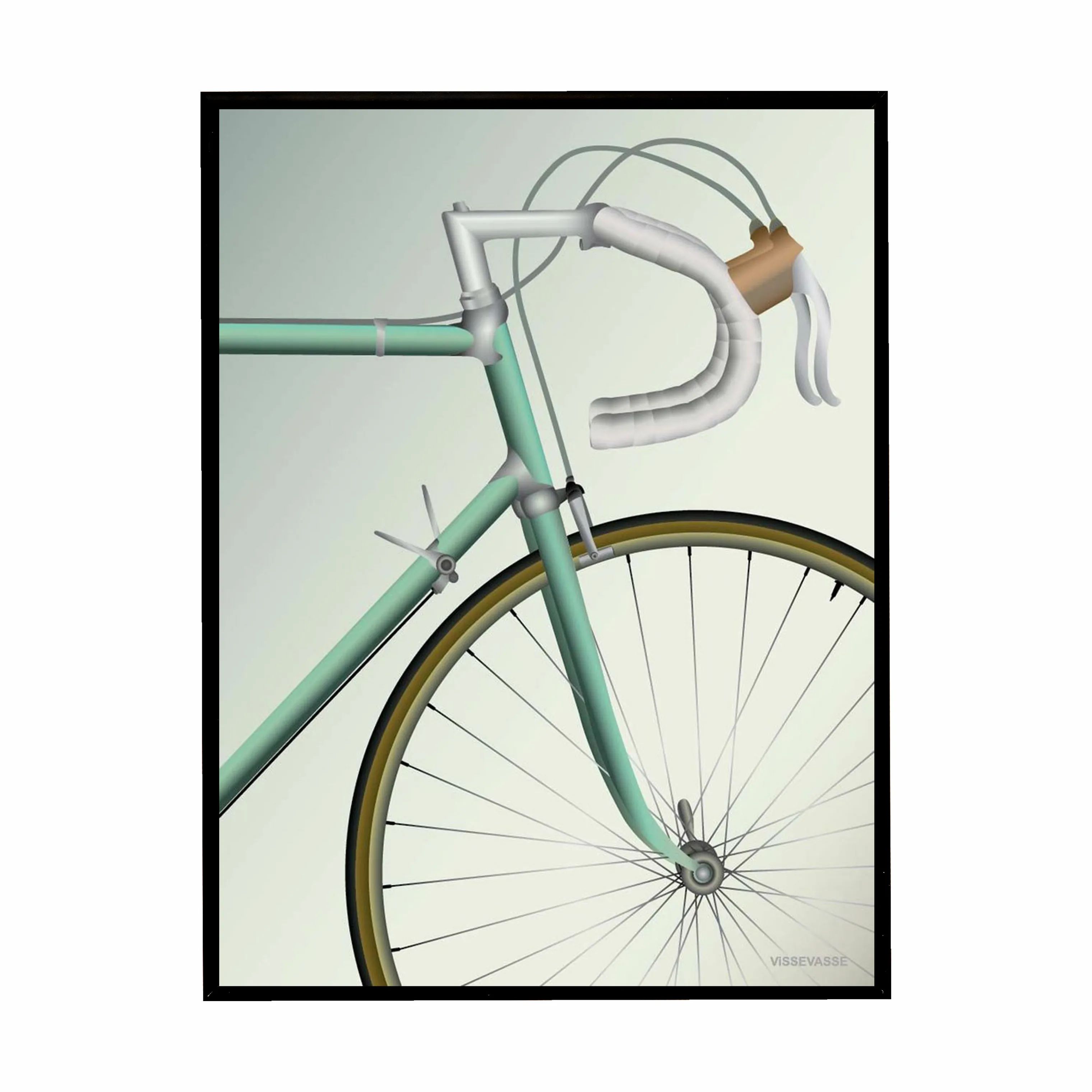 Vissevasse Plakater Plakat Racing Bicycle i B30 x L40 cm, 2