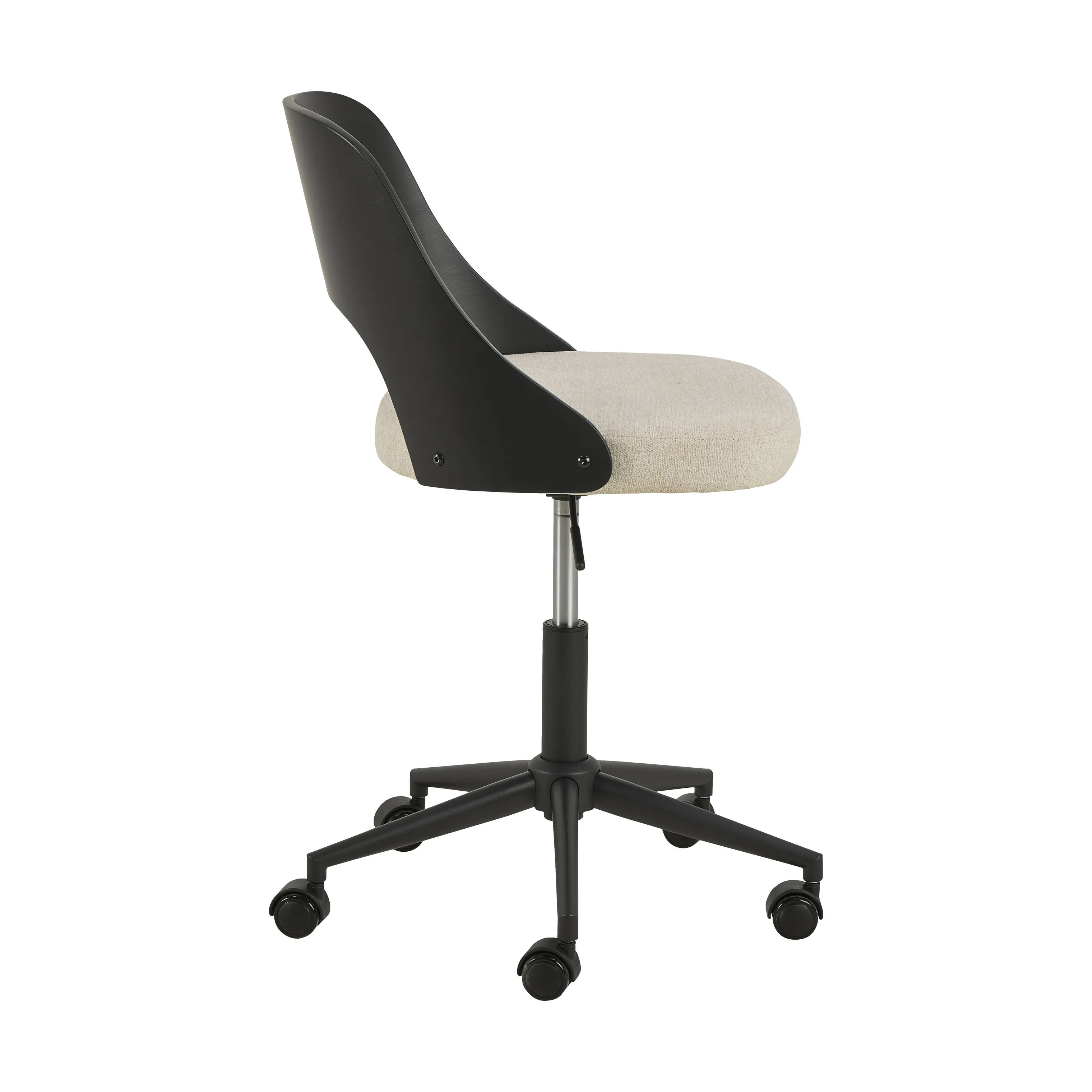 CASA Living Skrivebordsstole Lucy Skrivebordsstol i Beige/sort, 5
