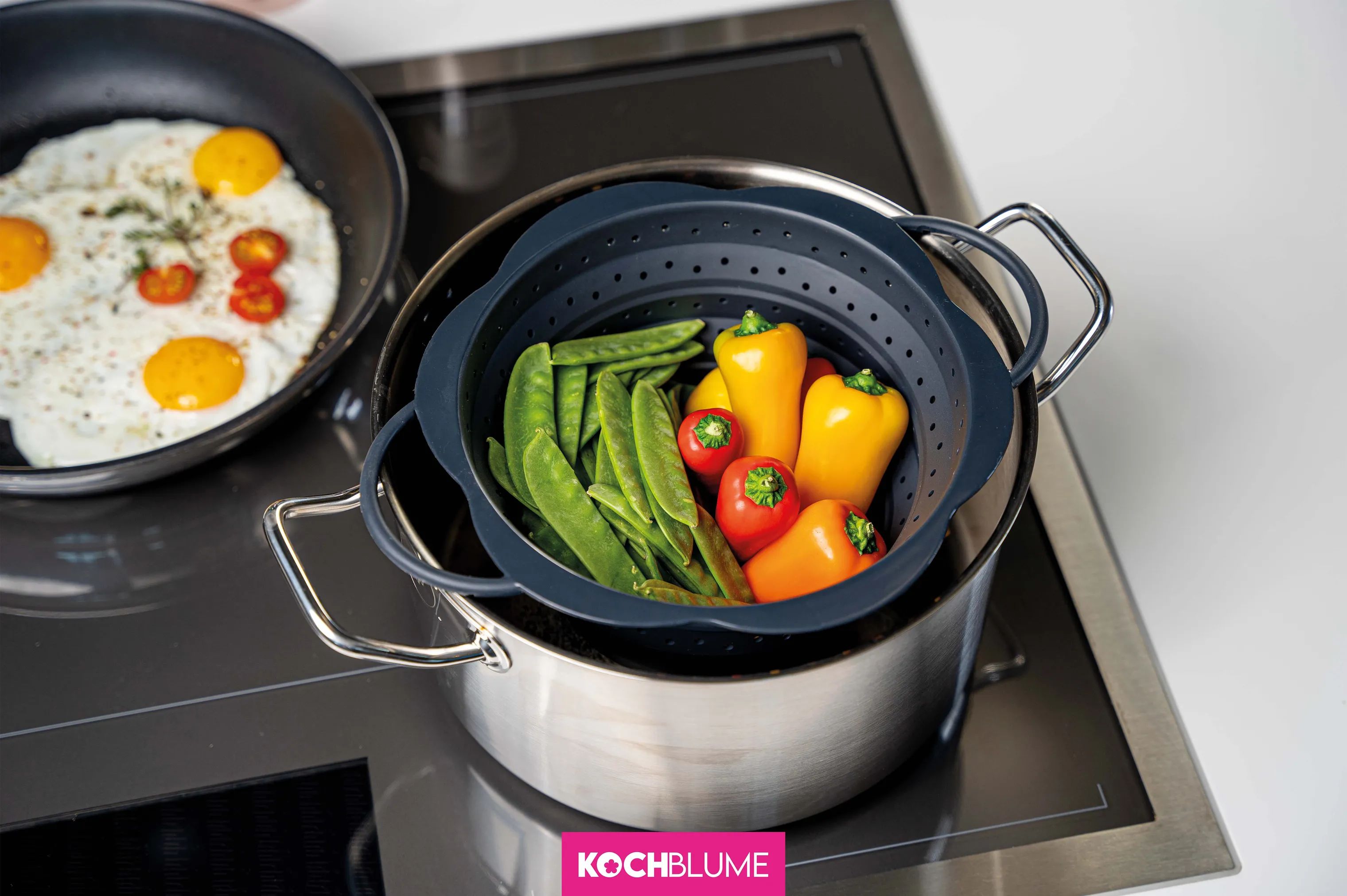 Cookline Sier Kochblume redskaber Foldbar Si i 28 cm, 3